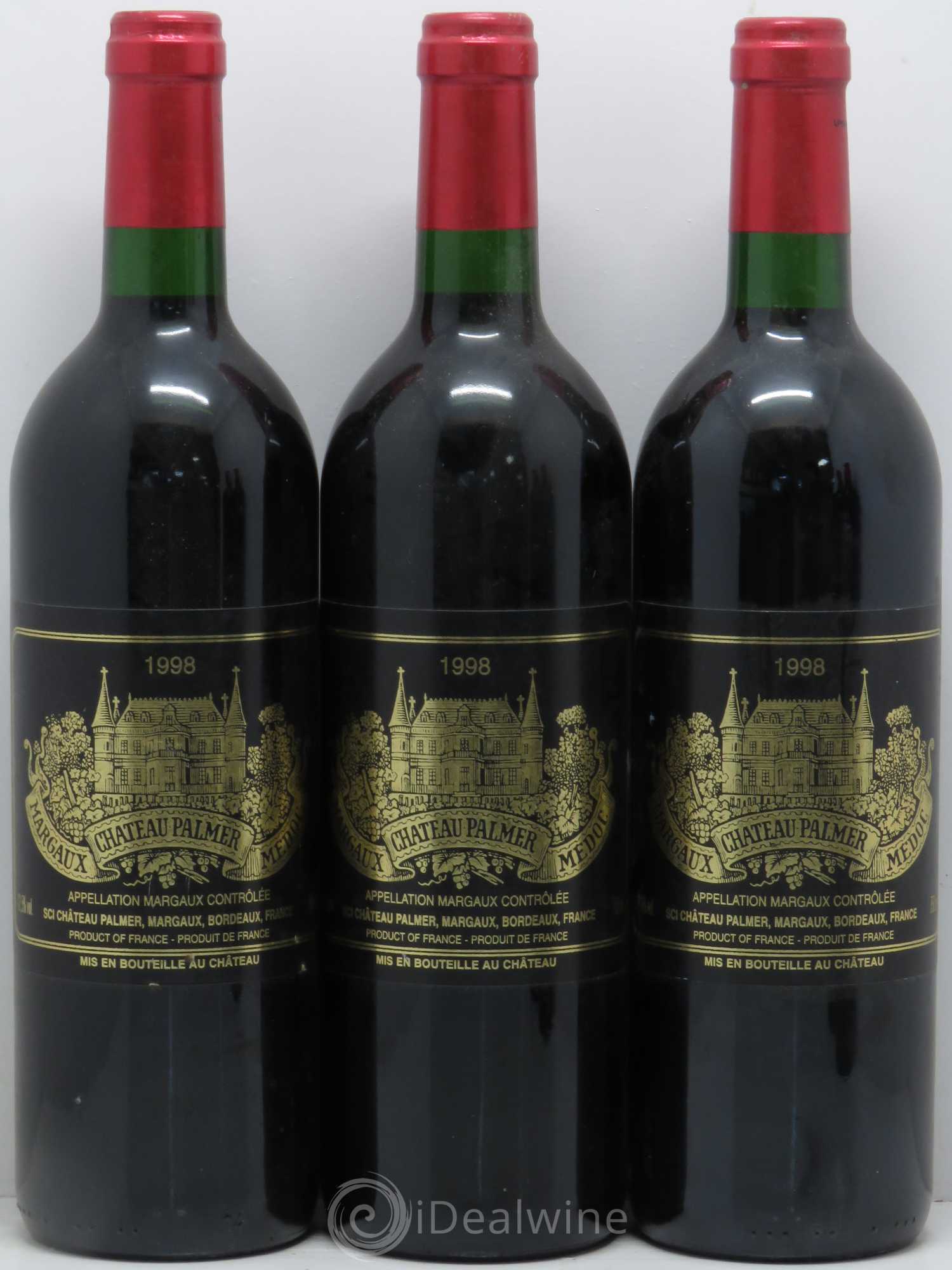 Château Palmer 3ème Grand Cru Classé 1998 - Lot de 5 bouteilles - 1