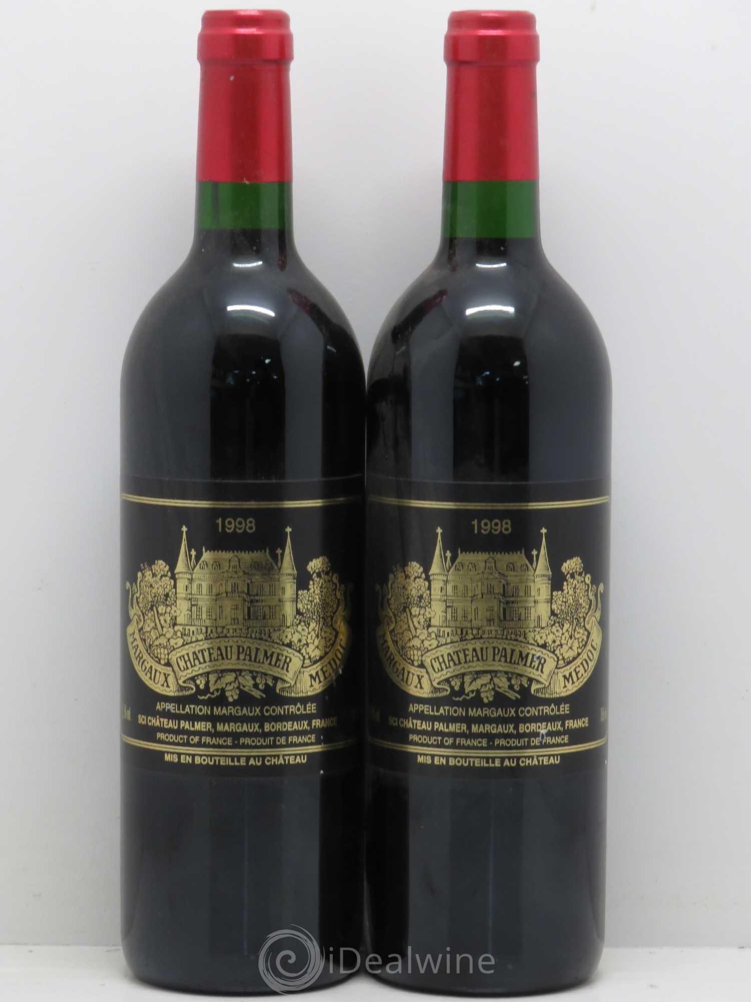Château Palmer 3ème Grand Cru Classé 1998 - Lot de 5 bouteilles - 2
