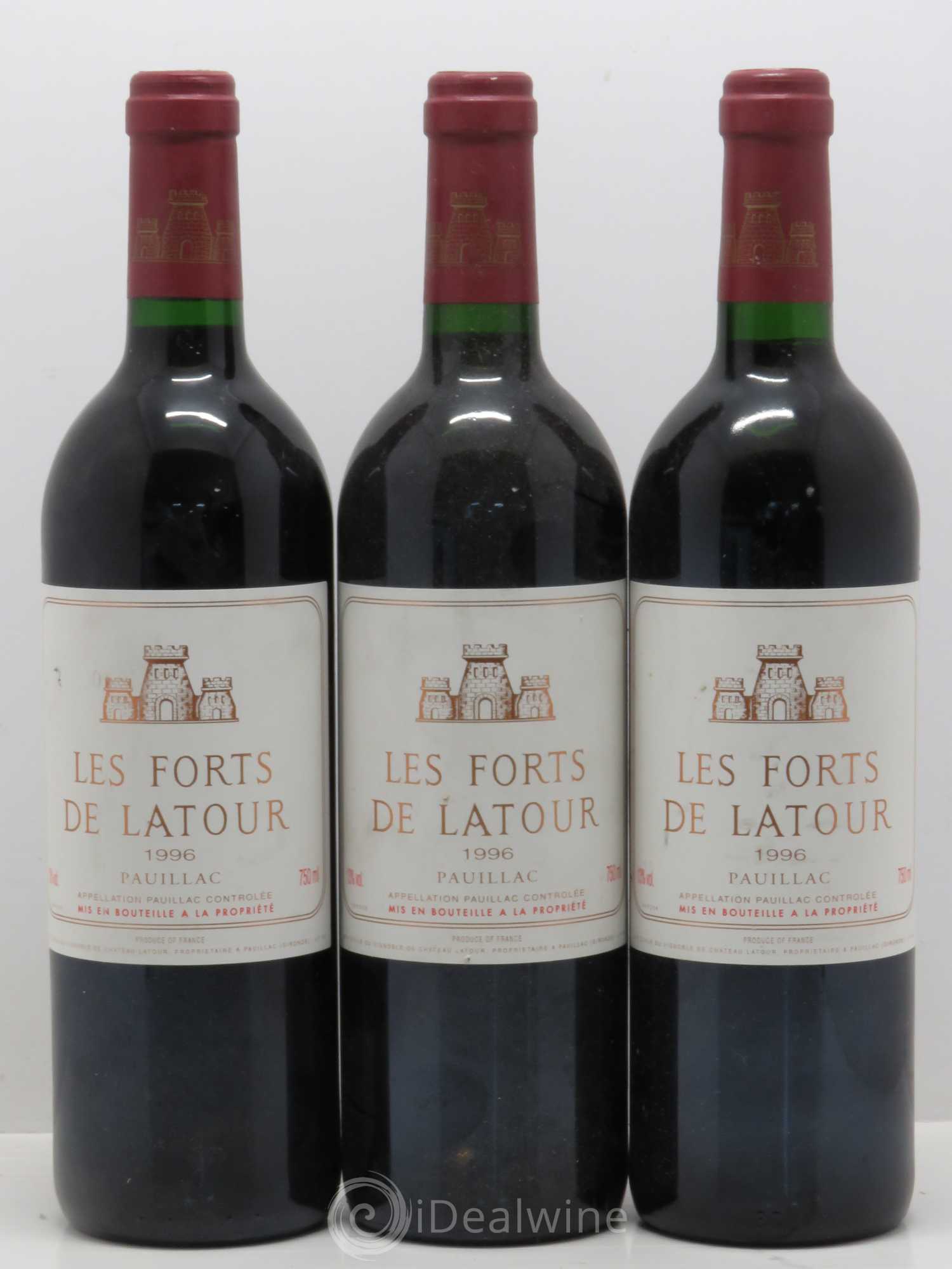 Les Forts de Latour Second Vin 1996 - Lot de 3 bouteilles - 0