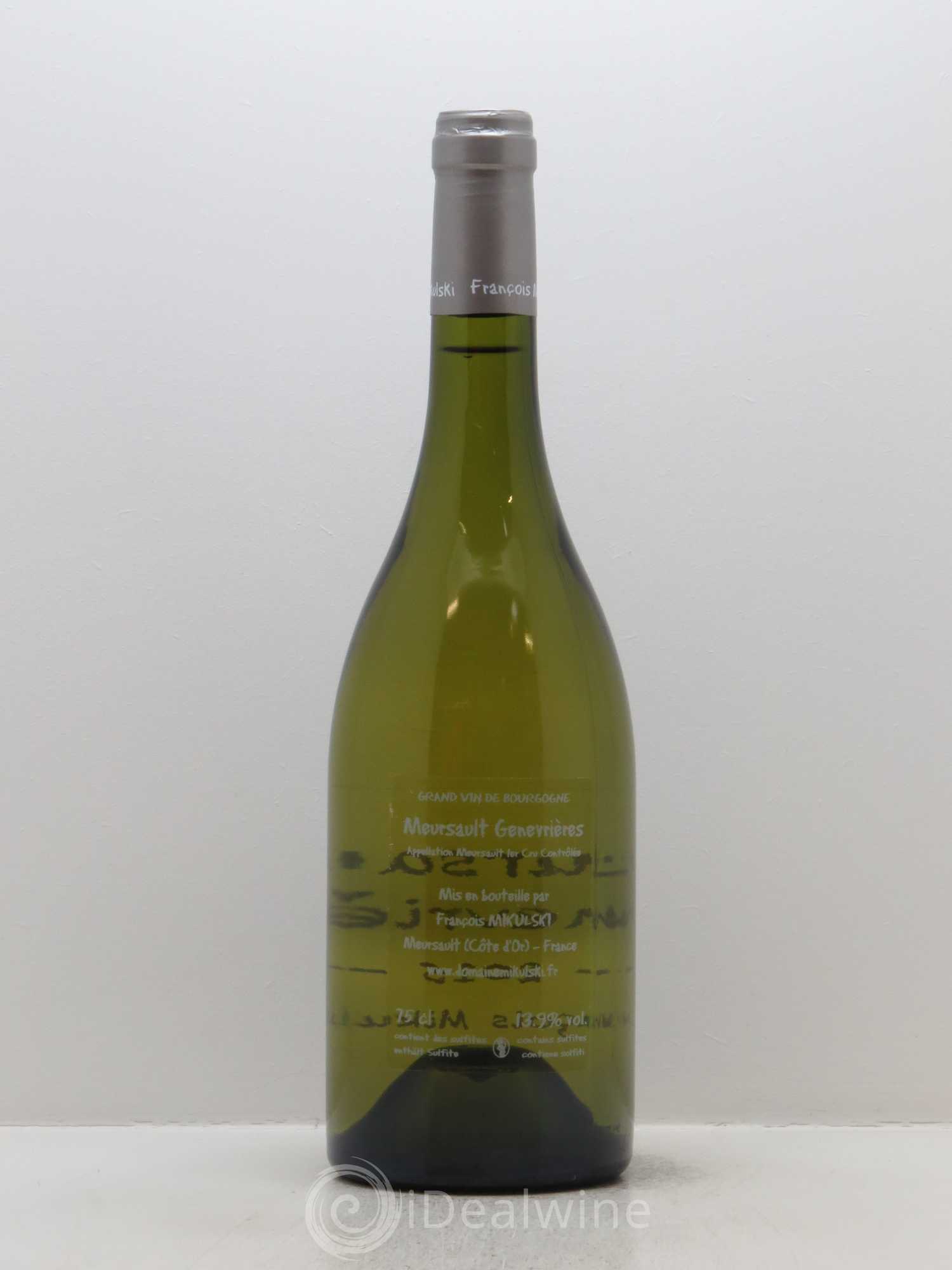 Meursault 1er Cru Les Genevrières François Mikulski 2015 - Lot de 1 bouteille - 1