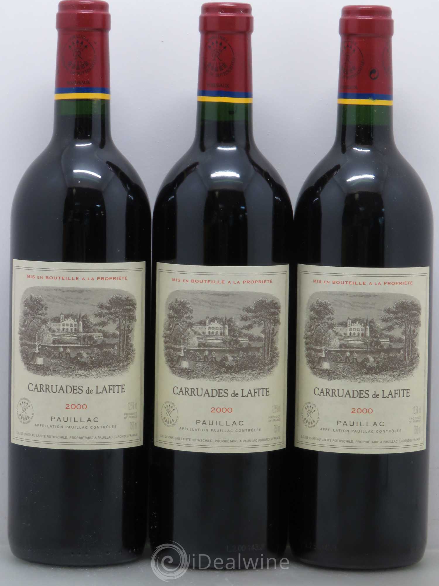 Carruades de Lafite Rothschild Second Vin 2000 - Lot de 6 bouteilles - 1