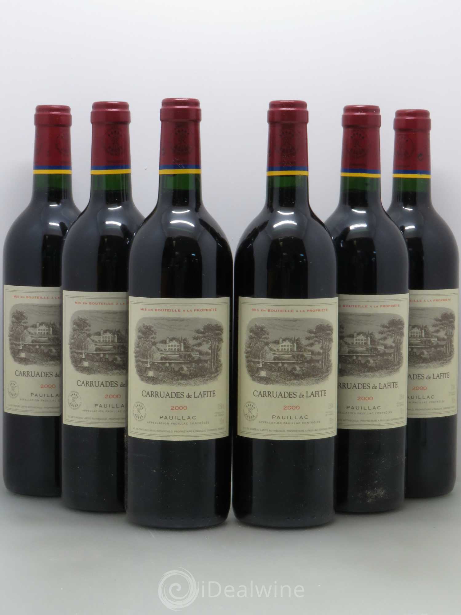 Carruades de Lafite Rothschild Second Vin 2000 - Lot de 6 bouteilles - 0