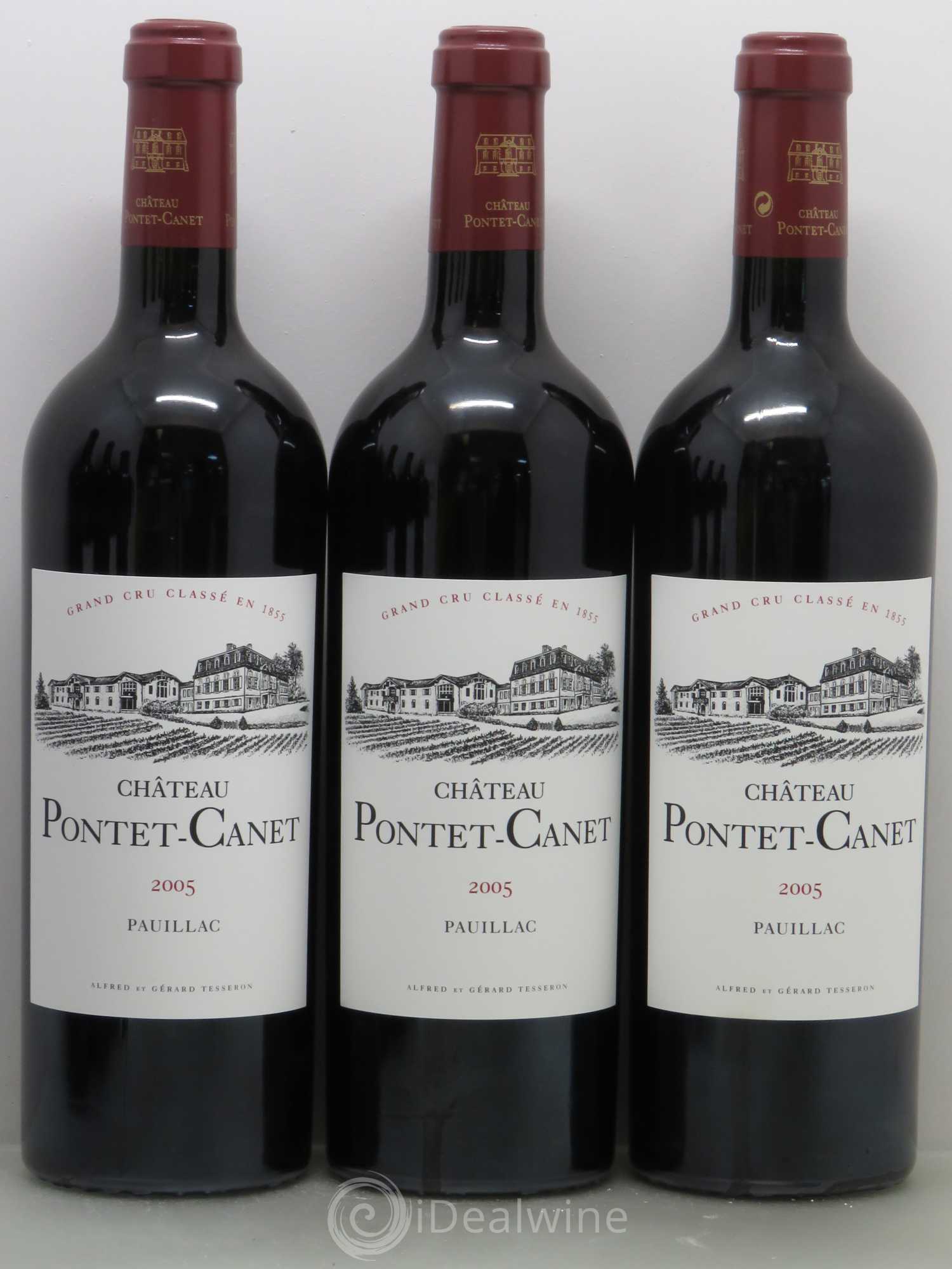 Château Pontet Canet 5ème Grand Cru Classé 2005 - Lot de 6 bouteilles - 1