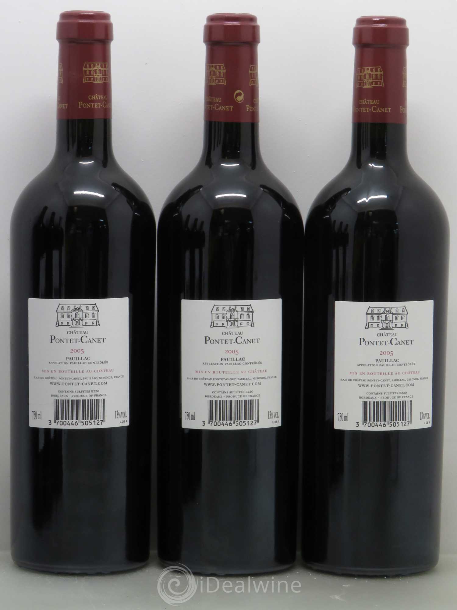 Château Pontet Canet 5ème Grand Cru Classé 2005 - Lot de 6 bouteilles - 2