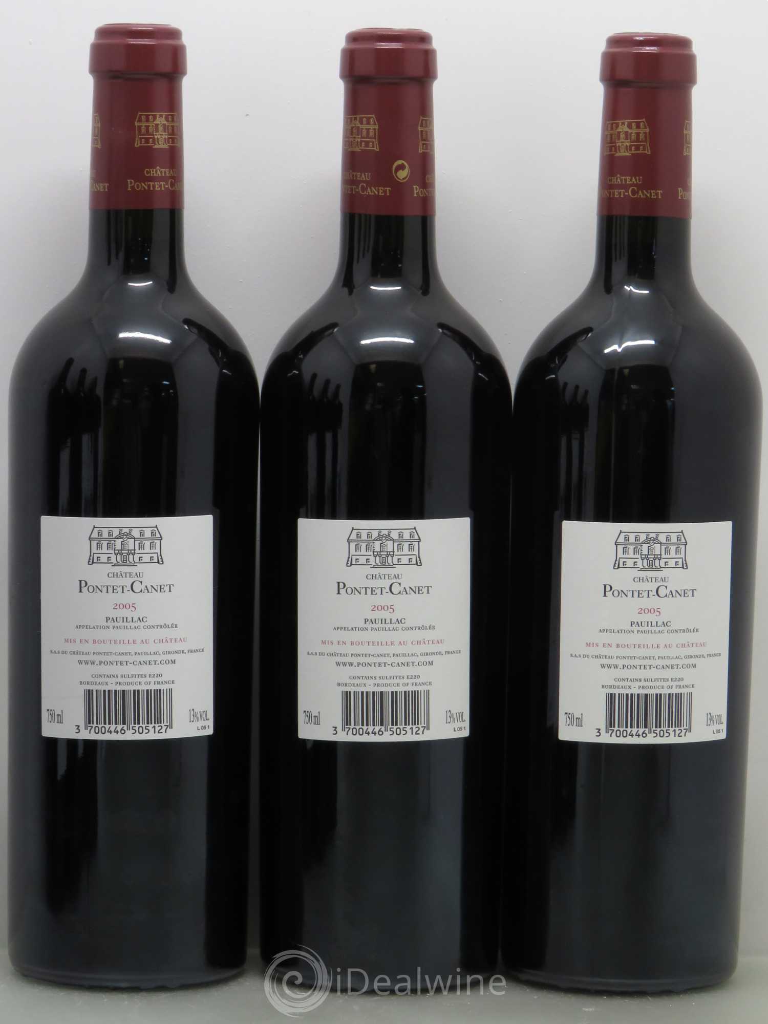 Château Pontet Canet 5ème Grand Cru Classé 2005 - Lot de 6 bouteilles - 4