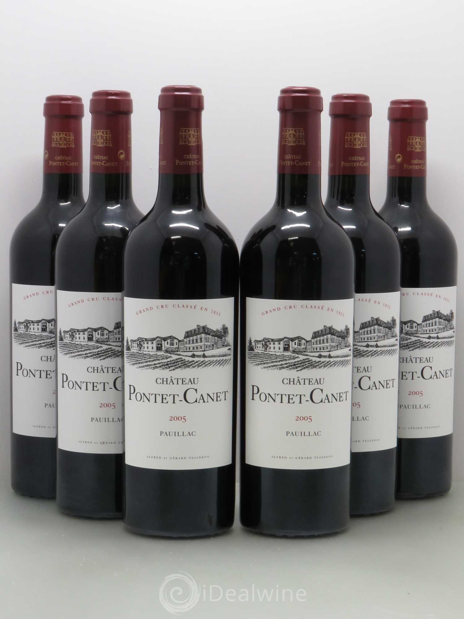 Château Pontet Canet 5ème Grand Cru Classé 2005 - Lot de 6 bouteilles - 0