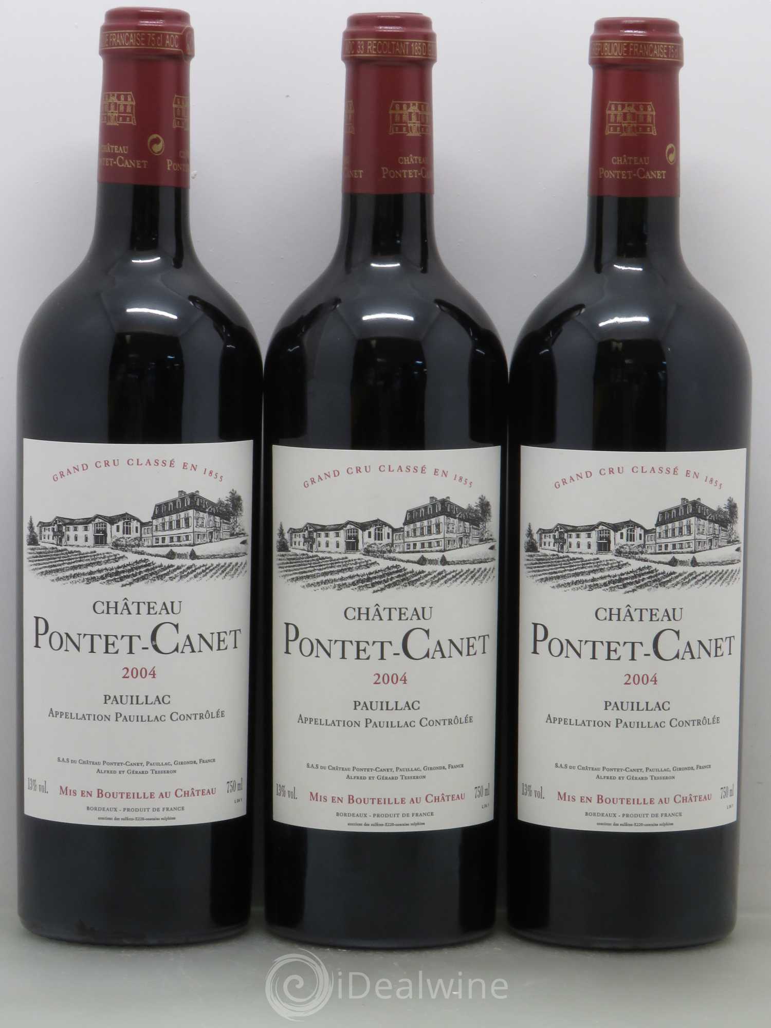 Château Pontet Canet 5ème Grand Cru Classé 2004 - Lot de 6 bouteilles - 2