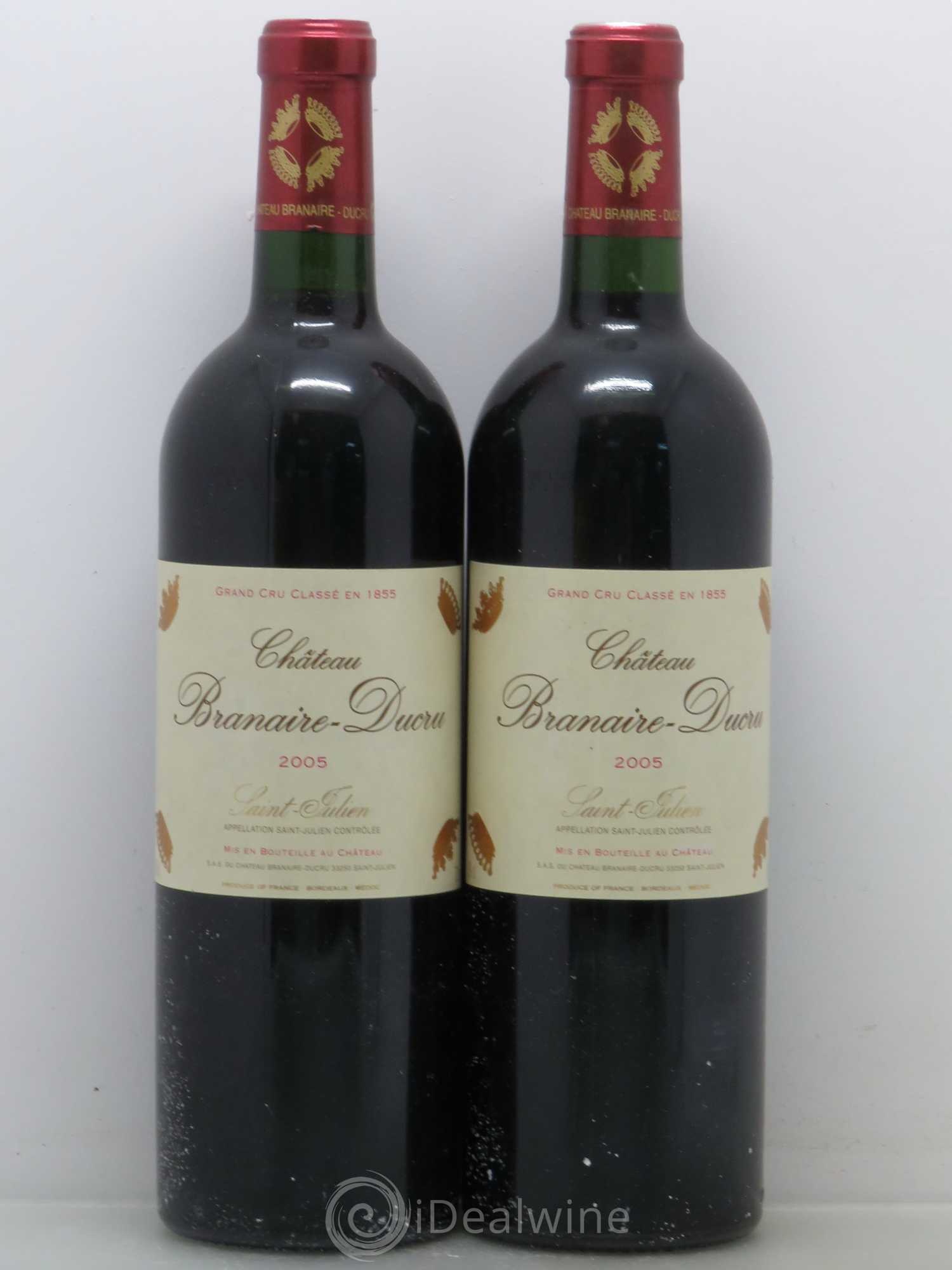 Château Branaire Ducru 4ème Grand Cru Classé 2005 - Lot de 2 bouteilles - 0