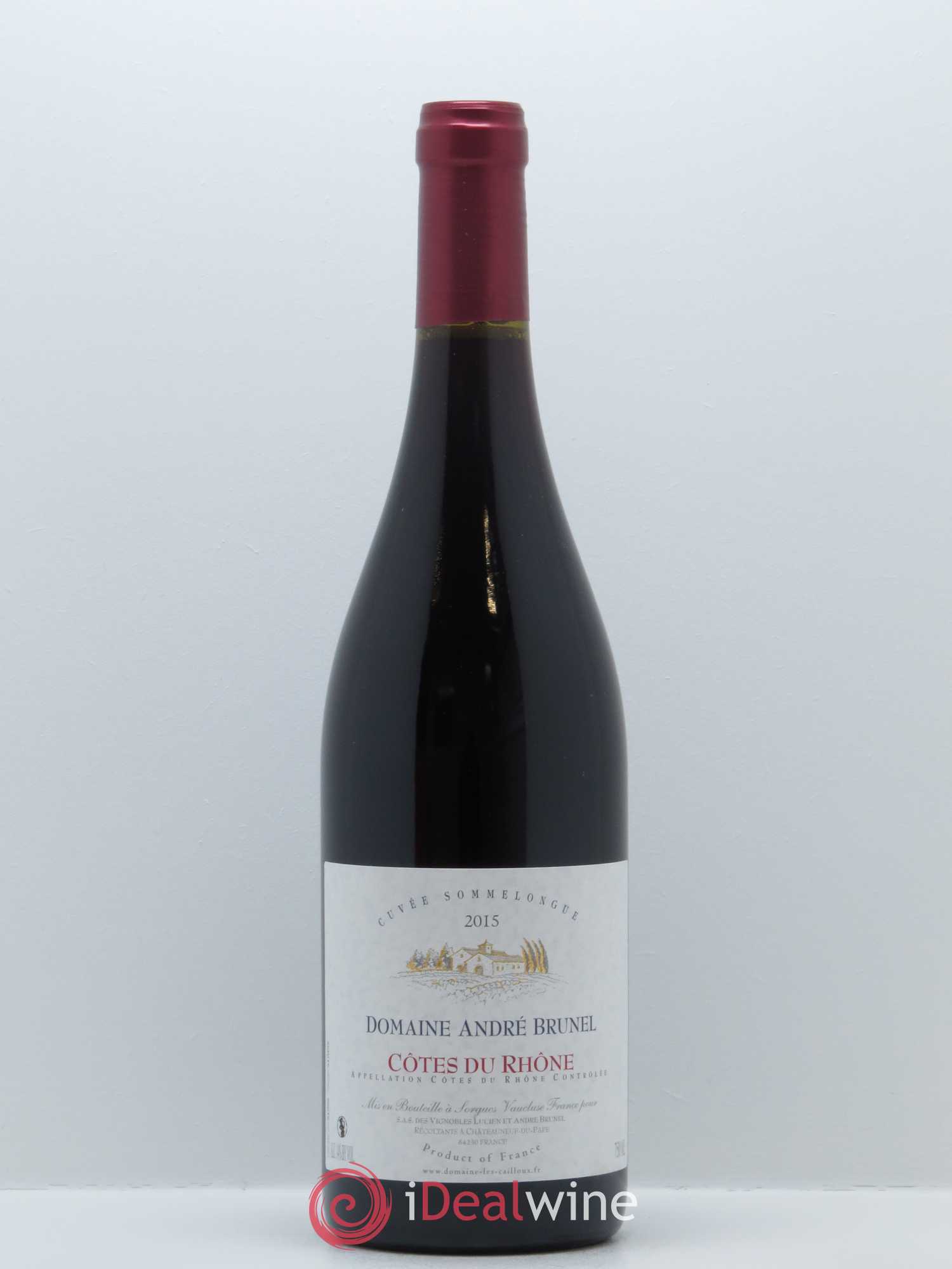 Côtes-du-Rhône Sommelongue André Brunel 2015 - Lot de 1 bouteille - 0