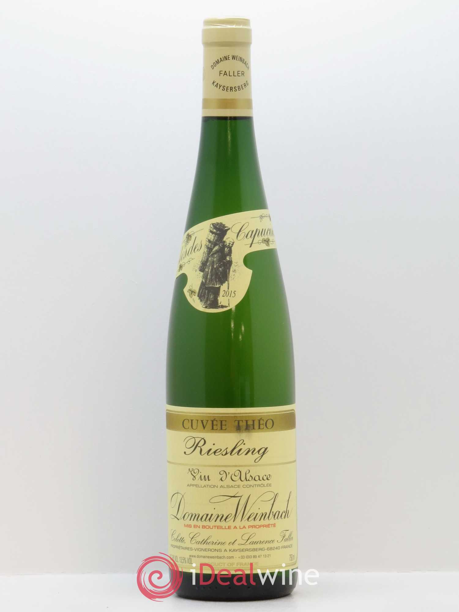 Alsace Riesling Cuvée Théo Weinbach (Domaine) 2015 - Lot de 1 bouteille - 0