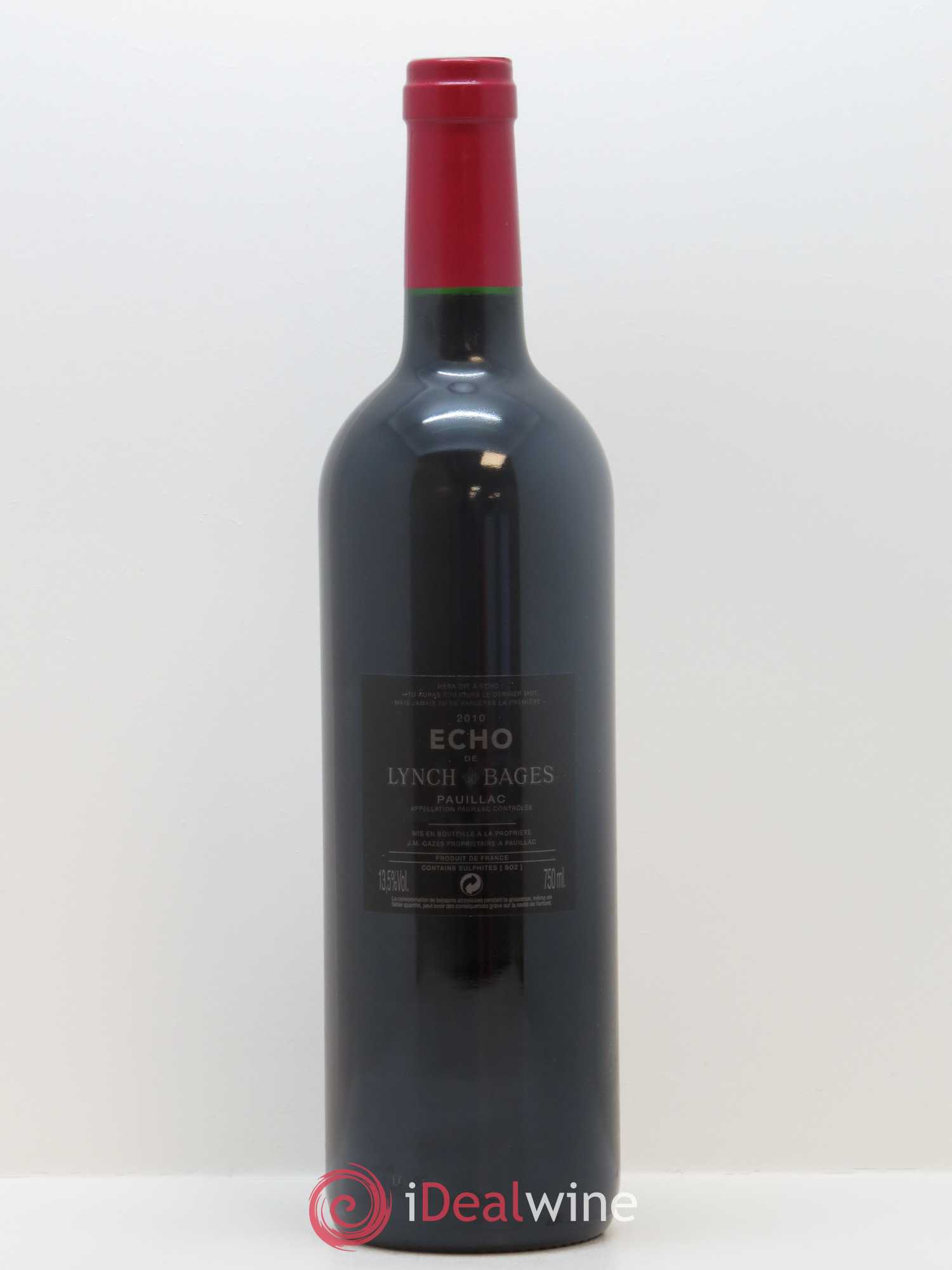 Echo de Lynch Bages Second Vin 2010 - Lot de 1 bouteille - 1