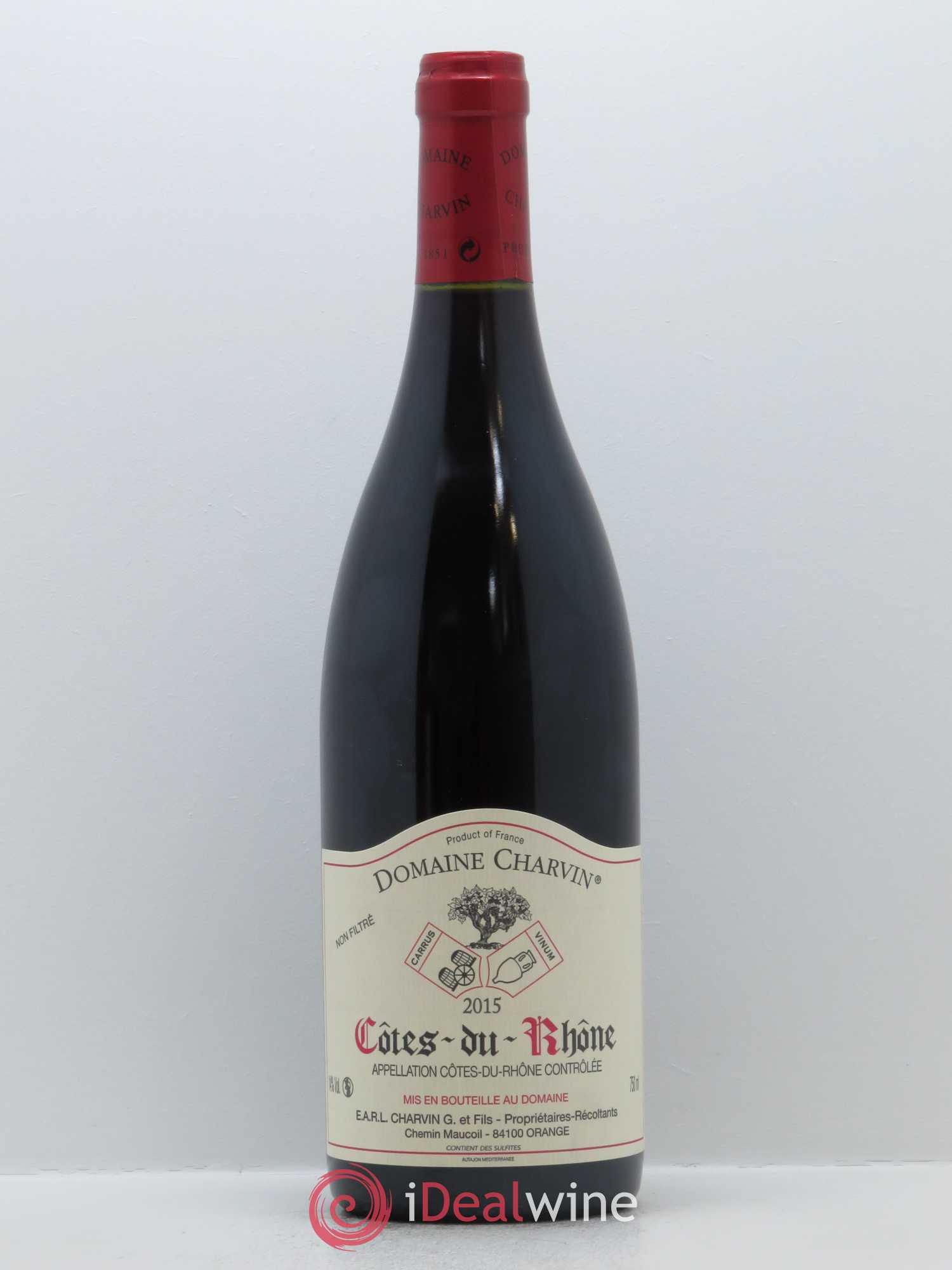 Côtes-du-Rhône Charvin (Domaine) 2015 - Lot de 1 bouteille - 0