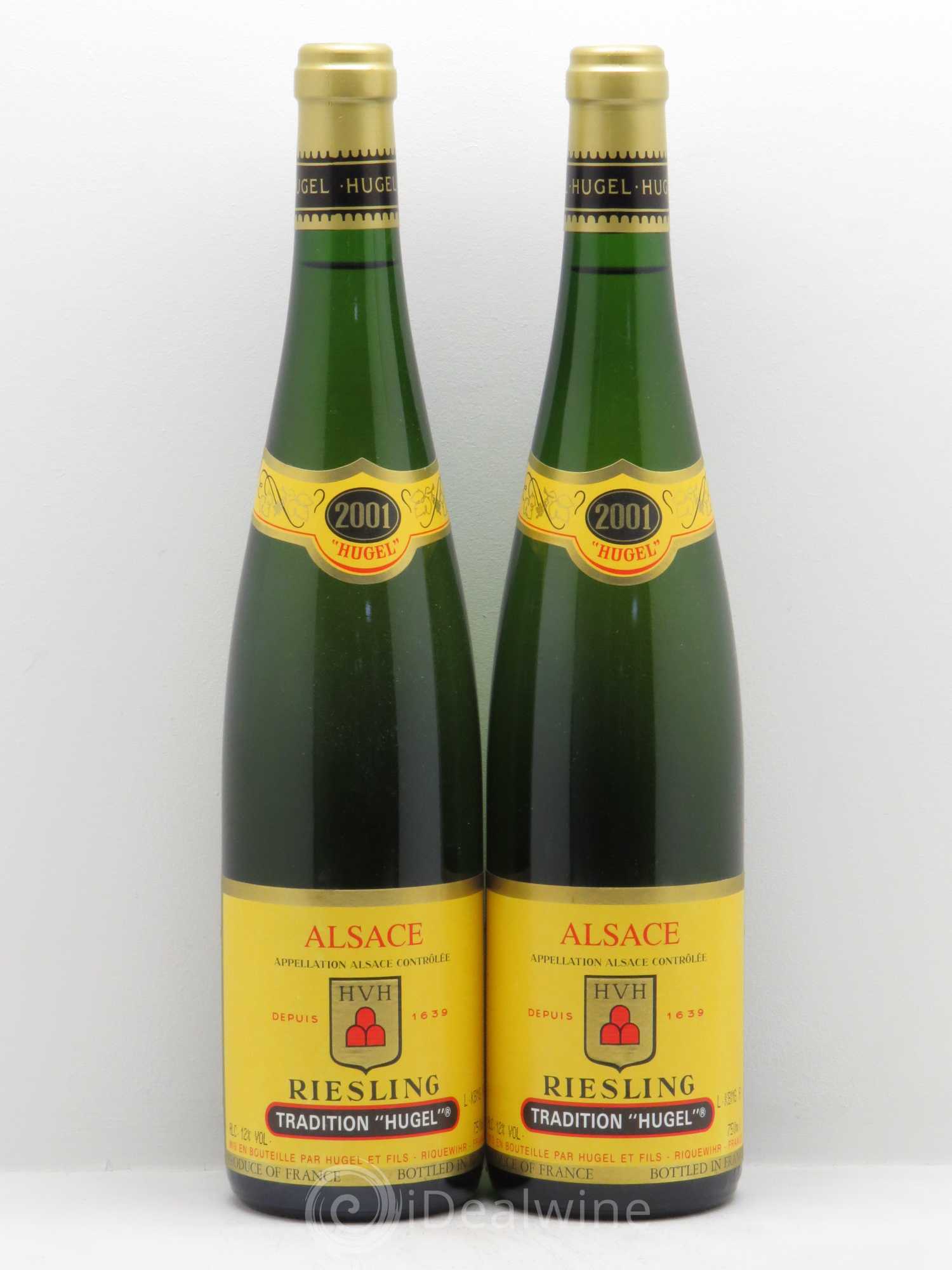 Riesling Classic Hugel (Domaine) Tradition (sans prix de réserve) 2001 - Posten von 2 Flaschen - 0
