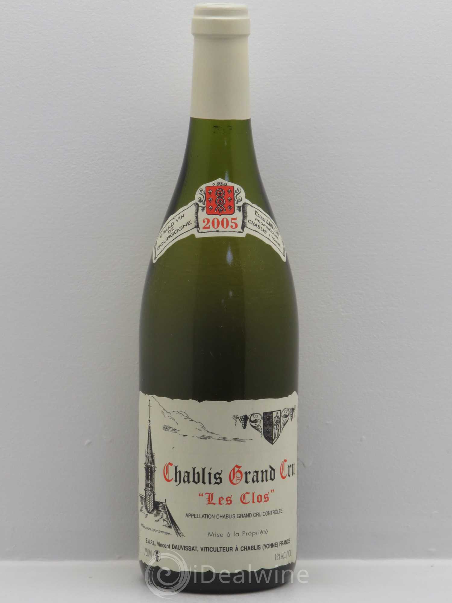 Chablis Grand Cru Les Clos Vincent Dauvissat (Domaine) (sans prix de réserve) 2005 - Lot de 1 bouteille - 0