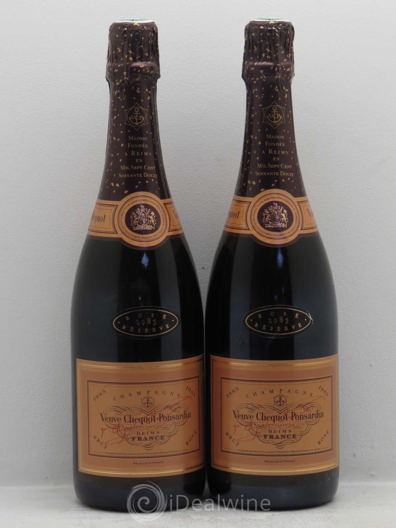 Champagne - Veuve Clicquot Ponsardin Réserve (sans prix de réserve) 1985 - Posten von 2 Flaschen - 0