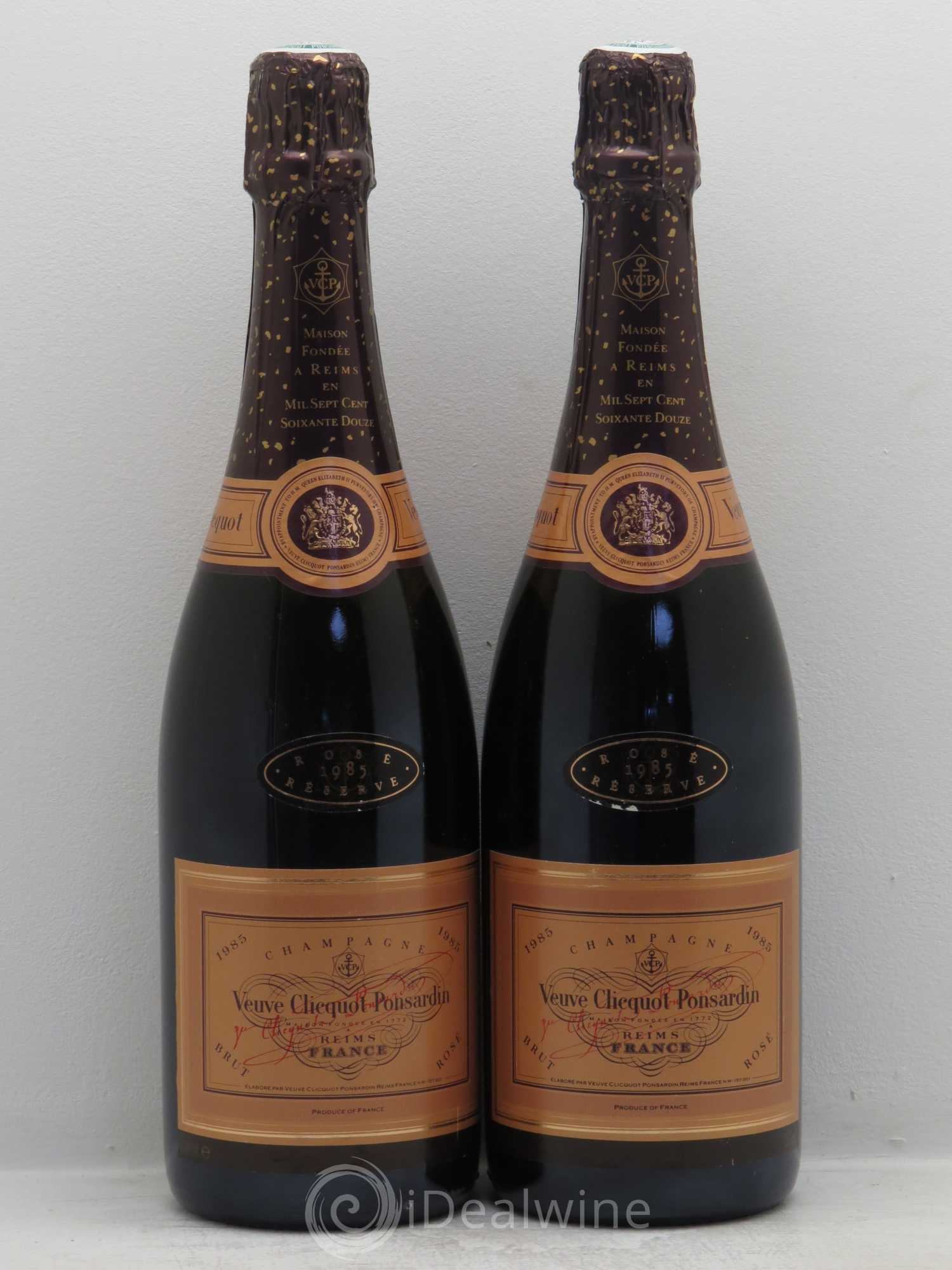 Champagne - Veuve Clicquot Ponsardin Réserve (sans prix de réserve) 1985 - Posten von 2 Flaschen - 0