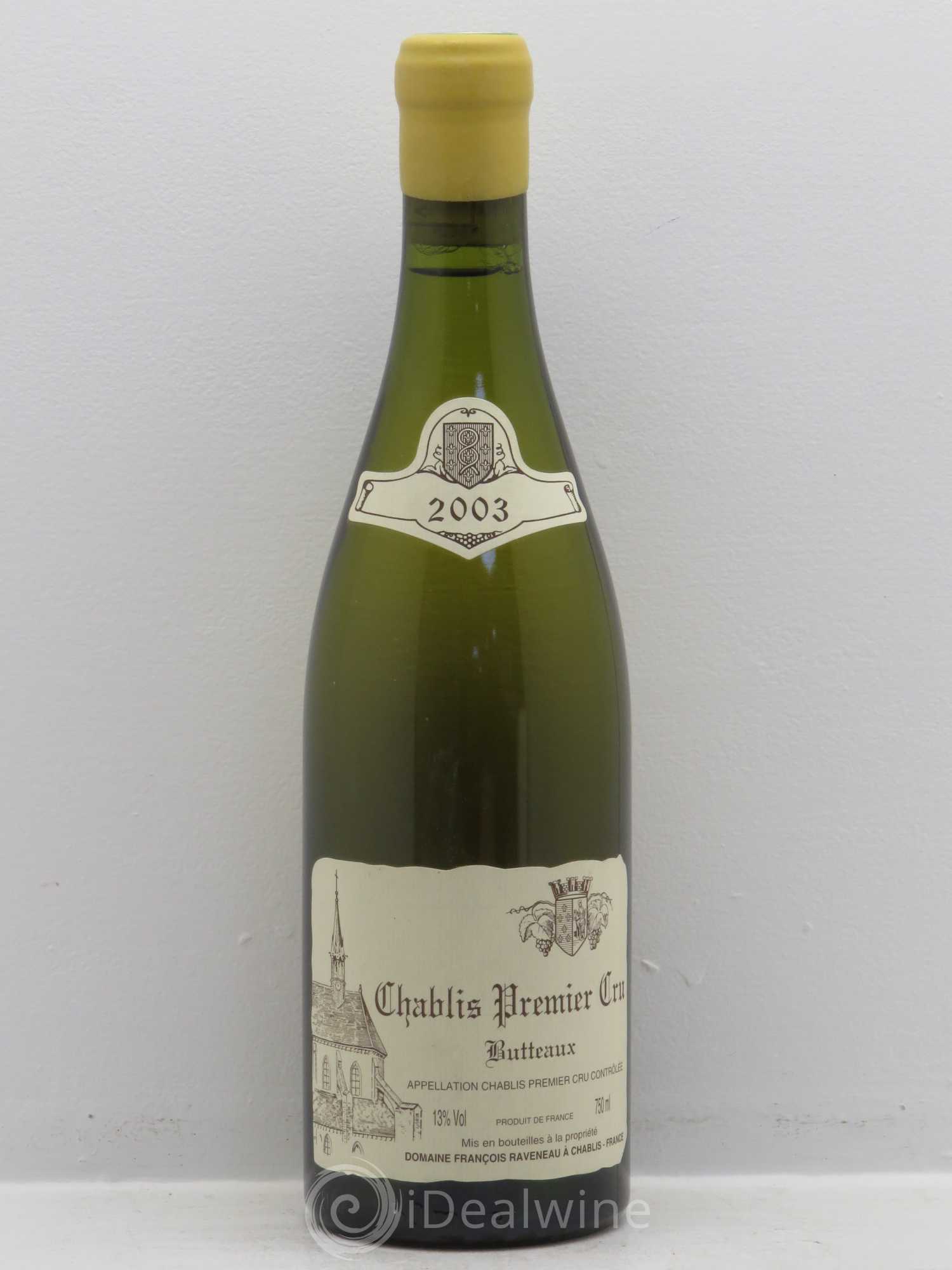 Chablis 1er Cru Butteaux Raveneau (Domaine) (sans prix de réserve) 2003 - Lot de 1 bouteille - 0