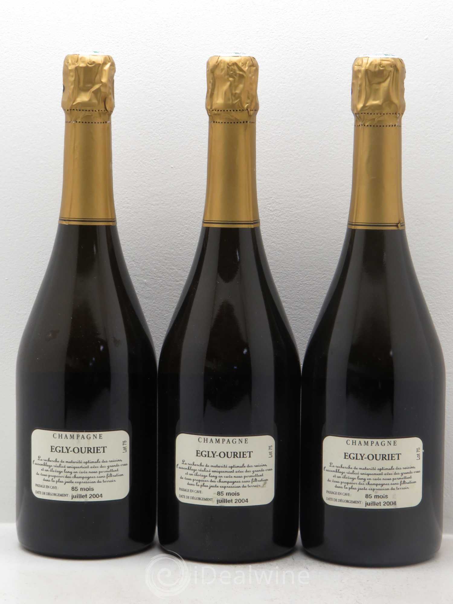 Grand Cru Brut Egly-Ouriet Vieilles Vignes 1996 - Lot de 3 bouteilles - 1