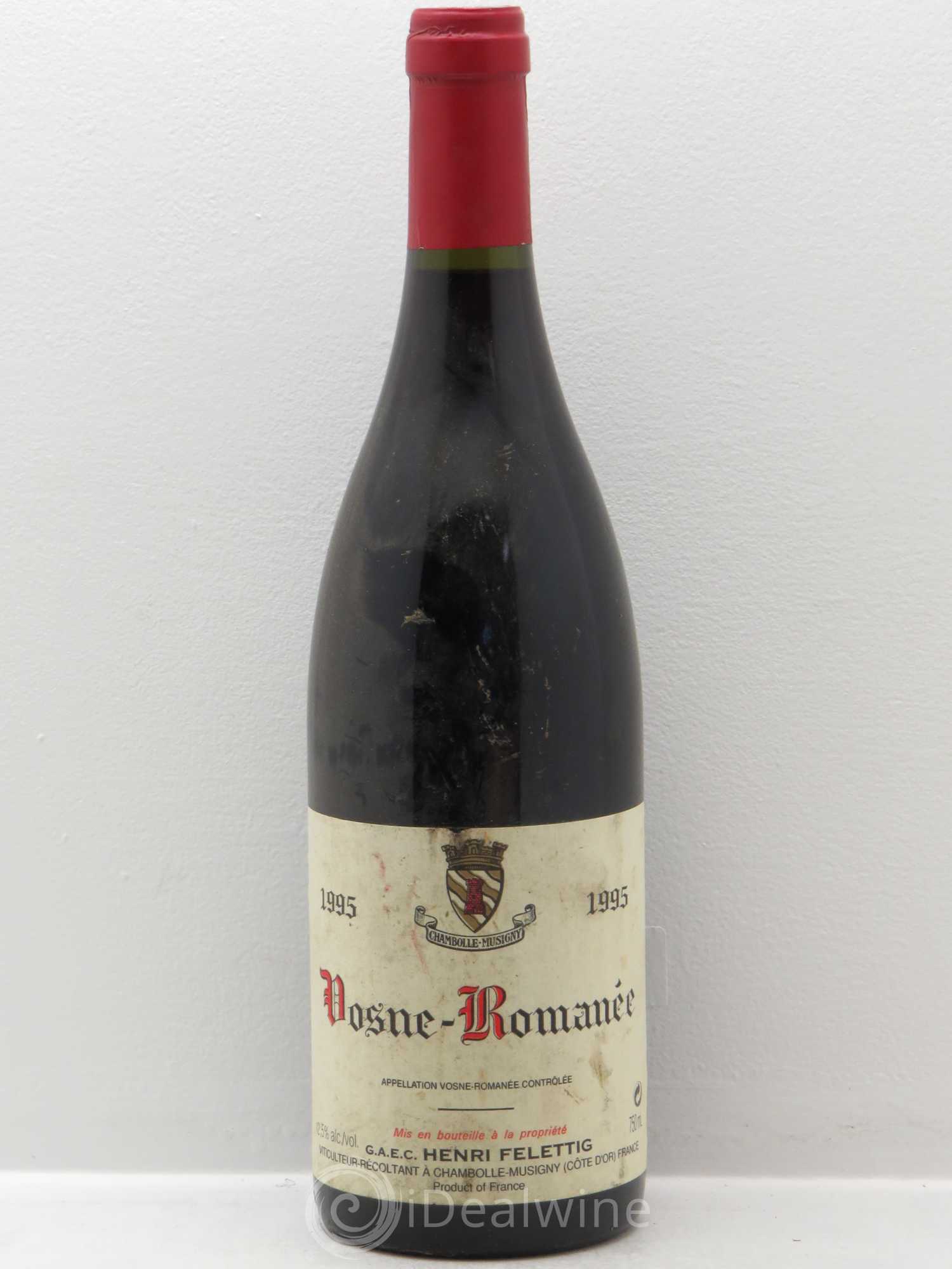 Vosne-Romanée Henri Felettig (sans prix de réserve) 1995 - Posten von 1 Flasche - 0