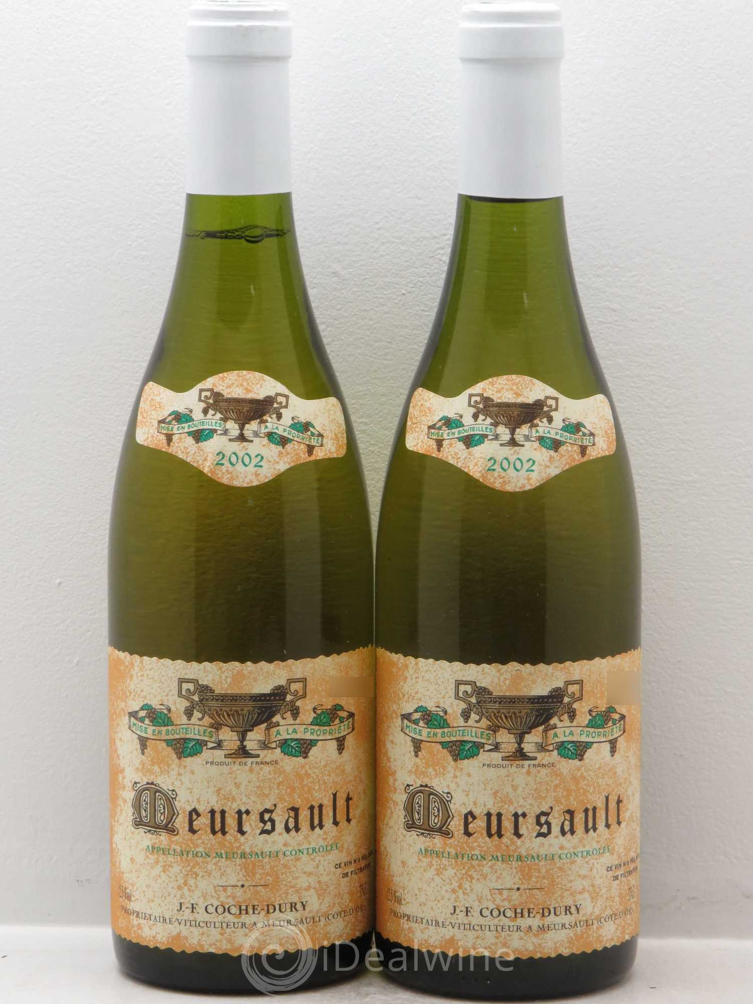 Meursault Coche Dury (Domaine) 2002 - Lot de 2 bouteilles - 0