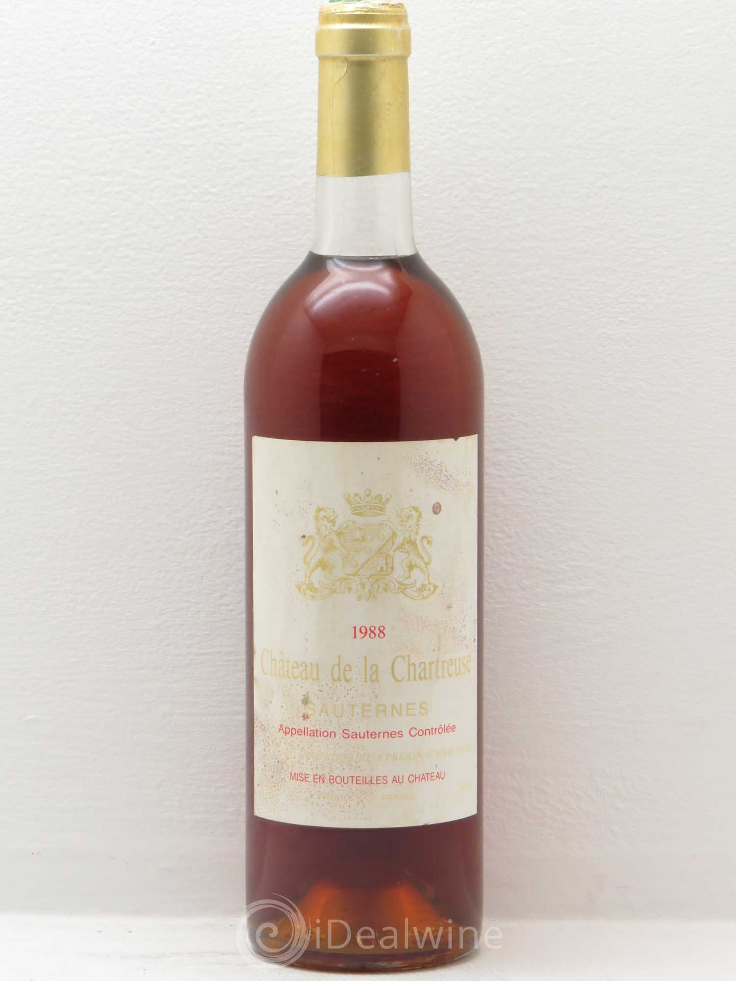 Sauternes Château de la Chartreuse (sans prix de réserve) 1988 - Lotto di 1 bottiglia - 0
