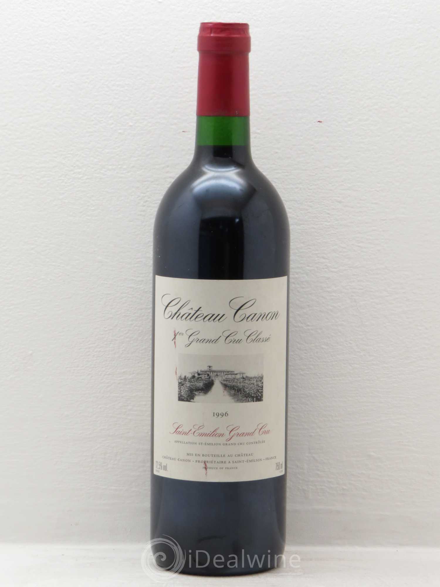 Château Canon 1er Grand Cru Classé B 1996 - Lot de 1 bouteille - 0