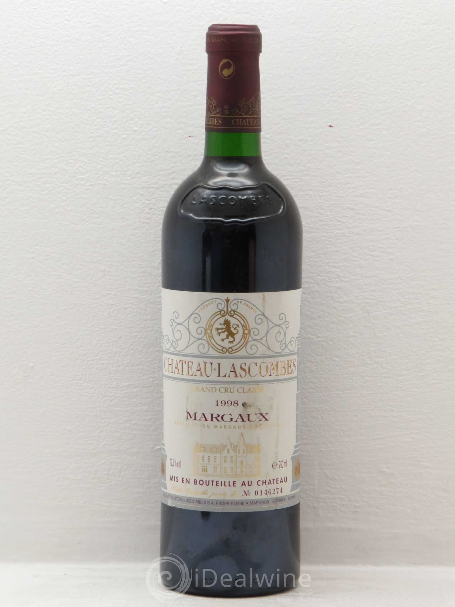 Château Lascombes 2ème Grand Cru Classé 1998 - Lot de 1 bouteille - 0
