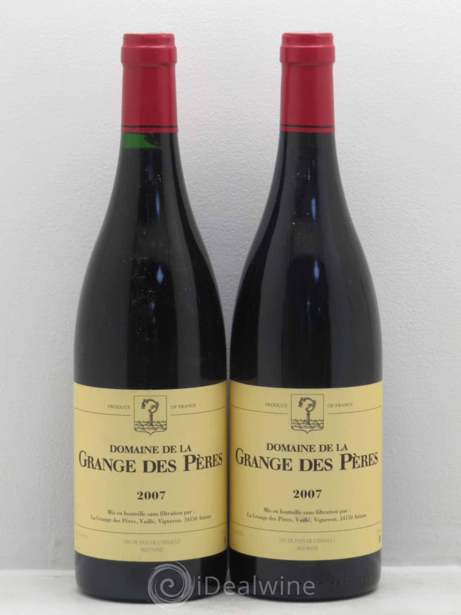 Pays d'Hérault Grange des Pères Laurent Vaillé 2007 - Lot de 2 bouteilles - 0