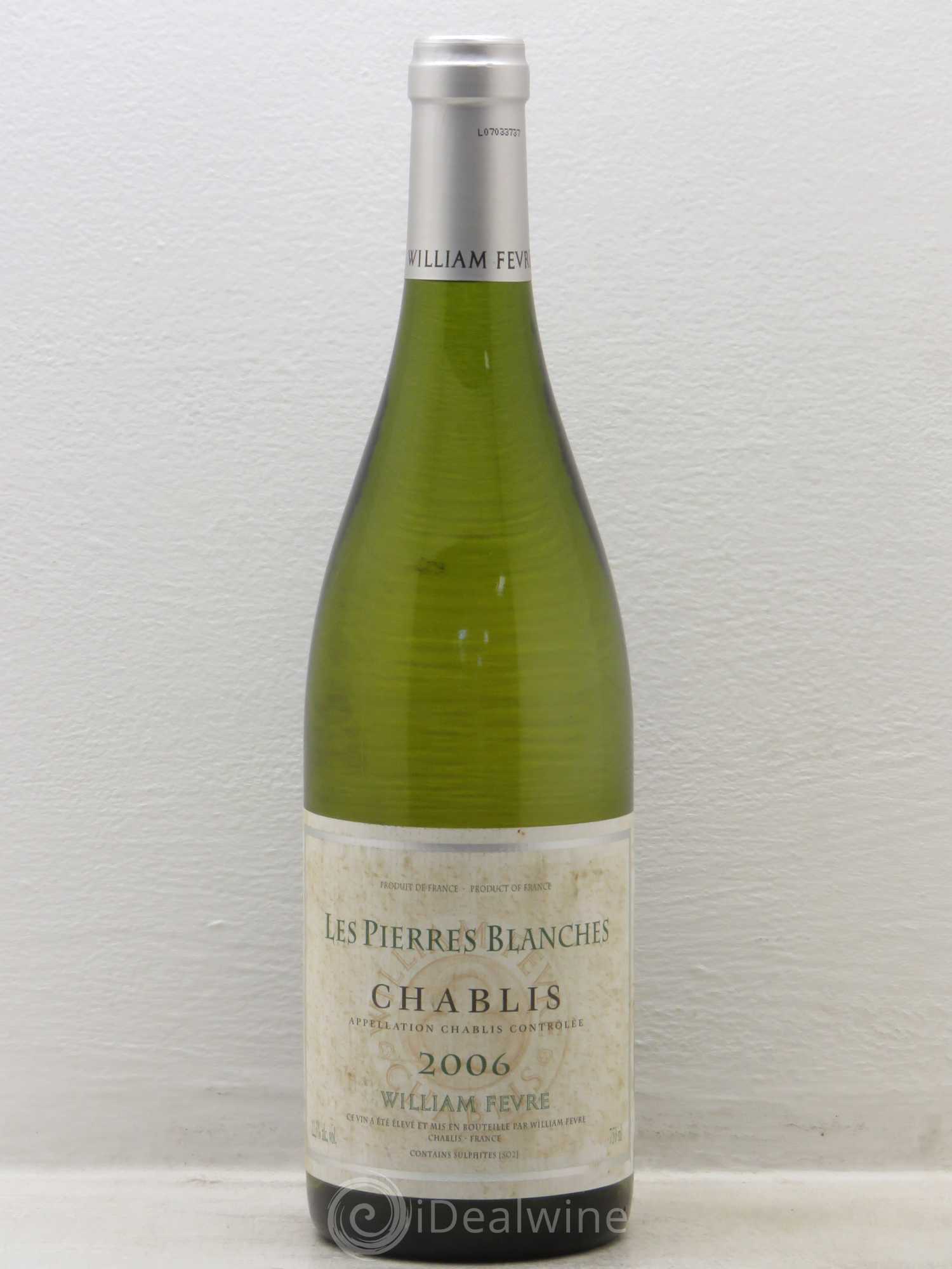 Chablis William Fèvre Les Pierres Blanches 2006 - Lot de 1 bouteille - 0