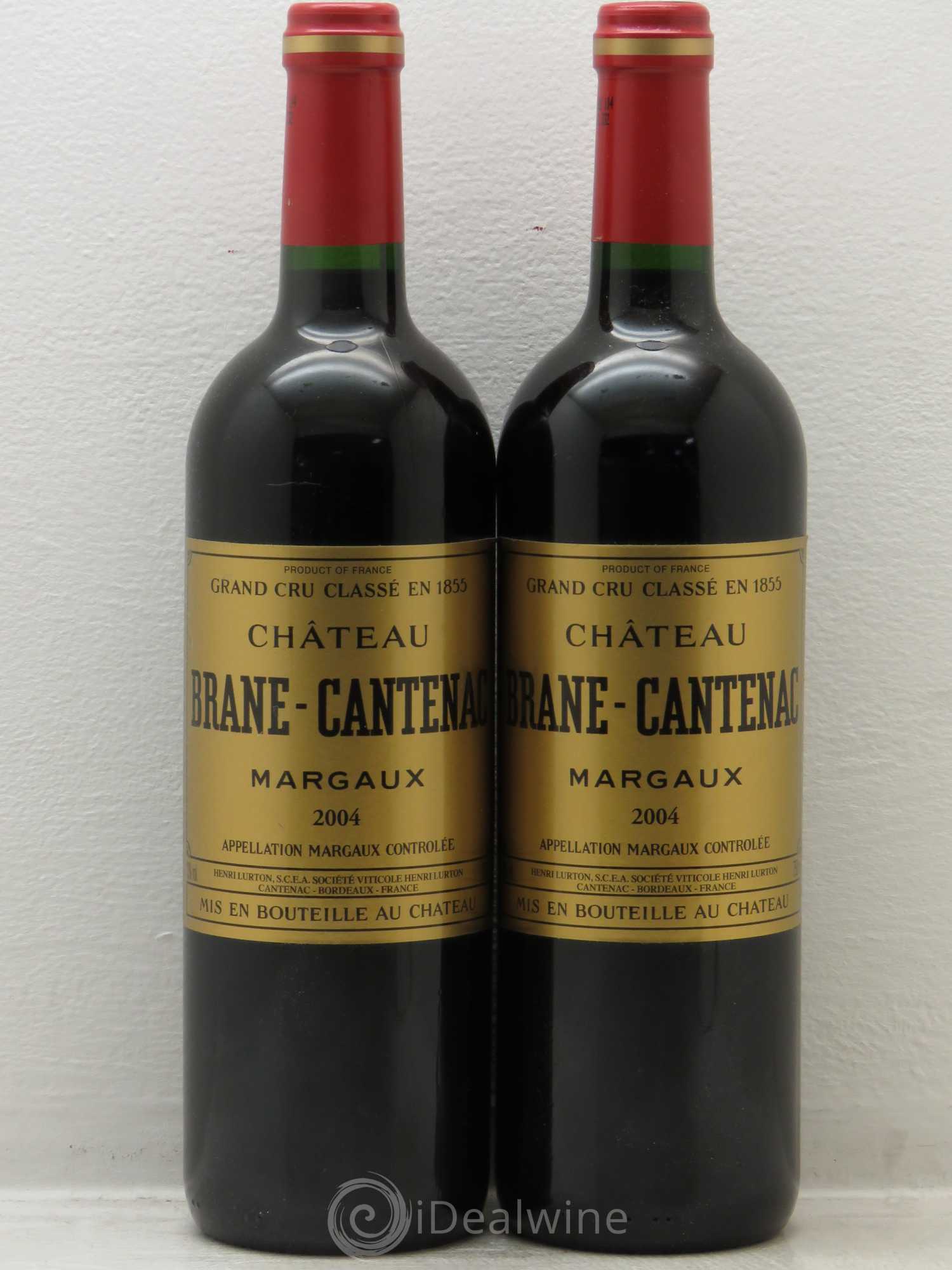 Château Brane Cantenac 2ème Grand Cru Classé 2004 - Lot de 2 bouteilles - 0