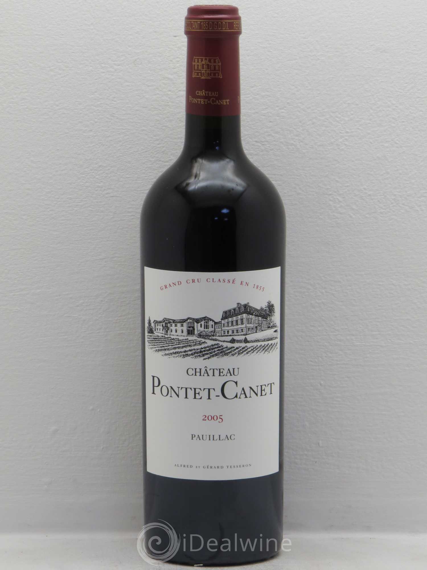 Château Pontet Canet 5ème Grand Cru Classé 2005 - Lot de 1 bouteille - 0