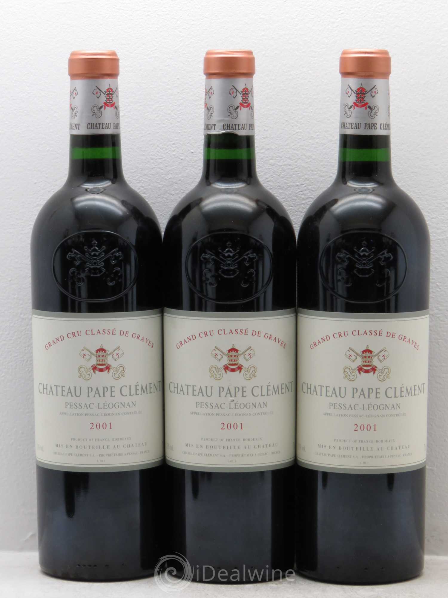 Château Pape Clément Cru Classé de Graves 2001 - Lot de 12 bouteilles - 1