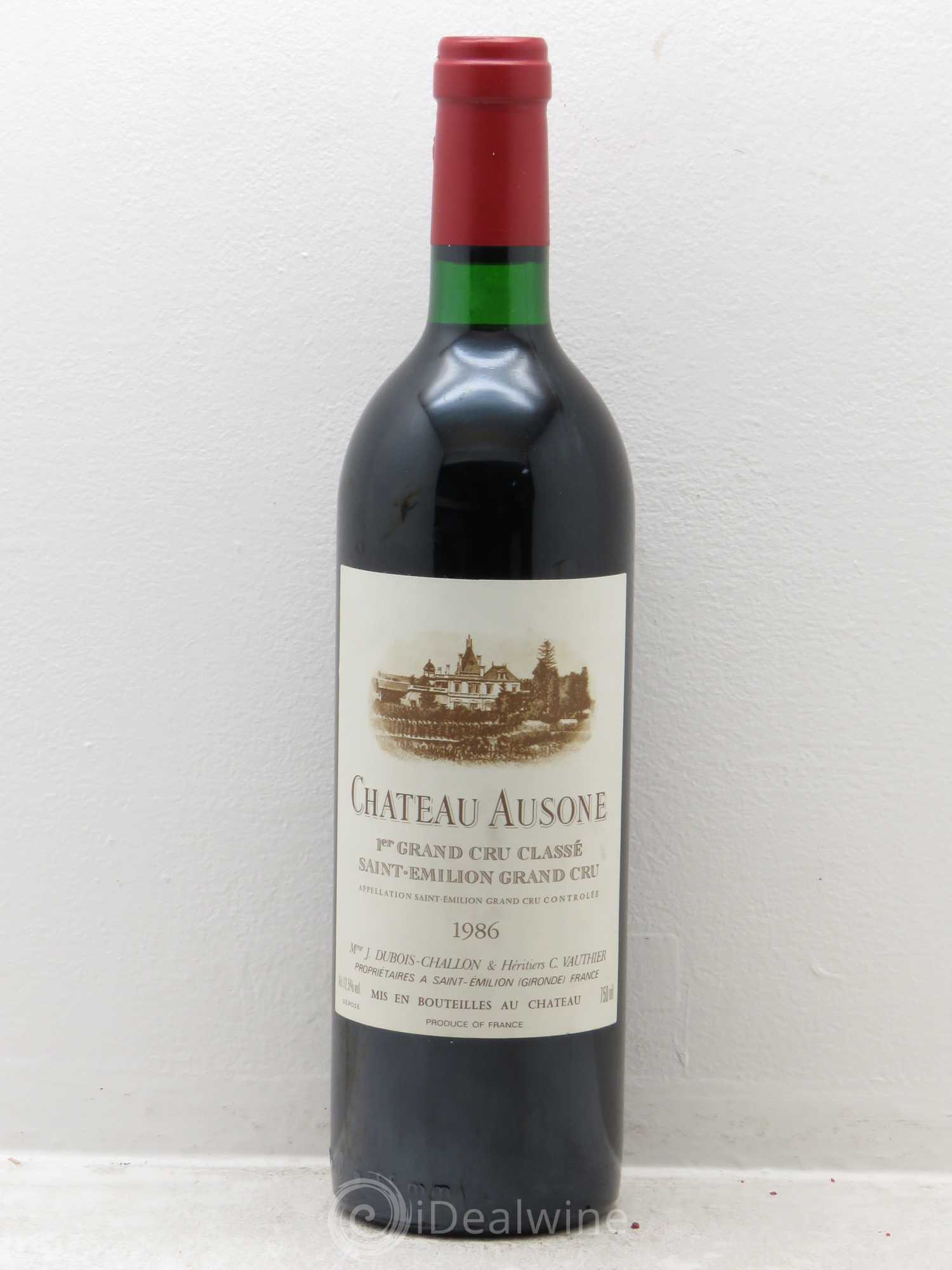 Château Ausone 1er Grand Cru Classé A 1986 - Lot de 1 bouteille - 0