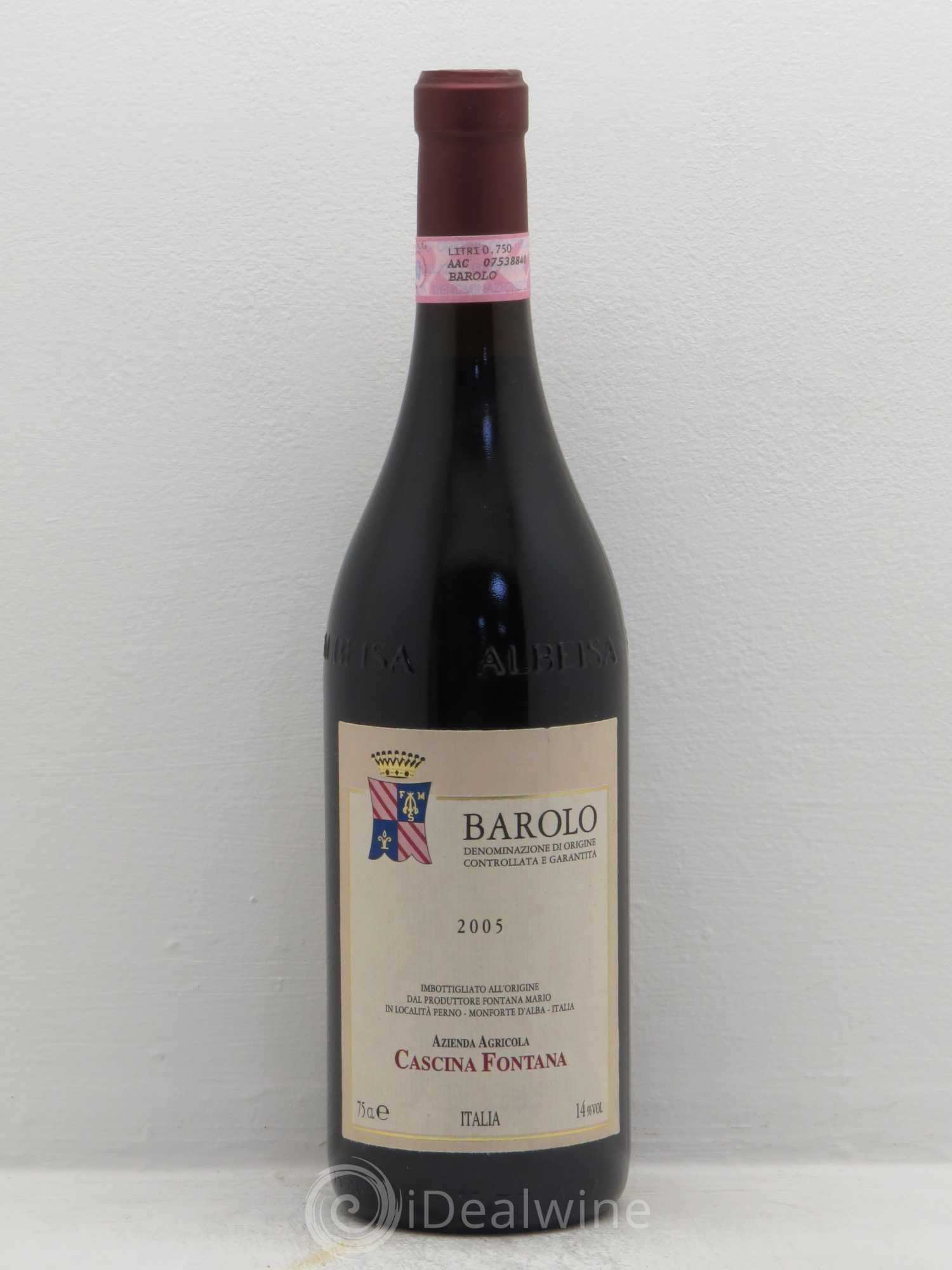 Barolo Cascina Fontana (sans prix de réserve) 2005 - Posten von 1 Flasche - 0