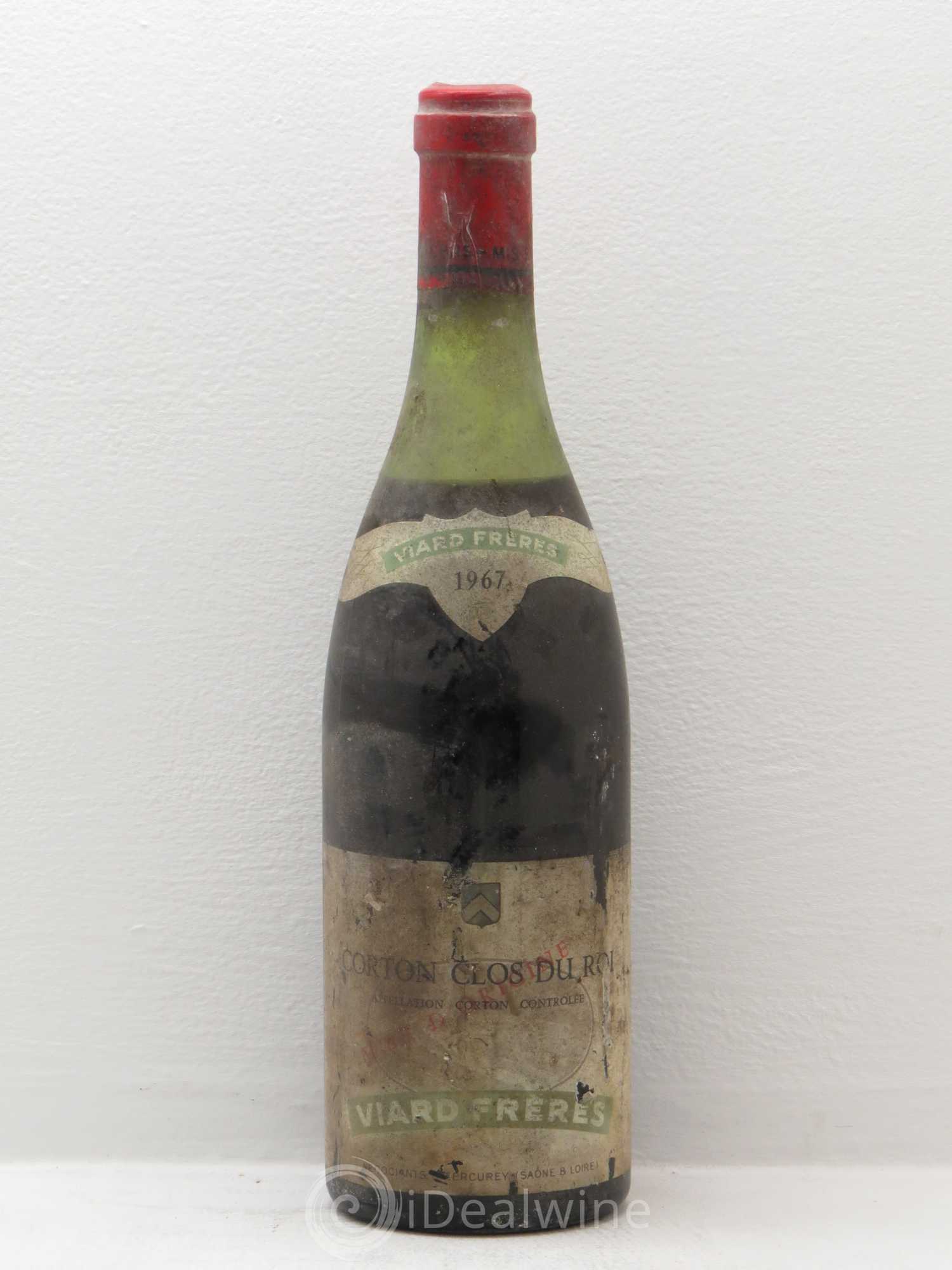 Corton Grand Cru Domaine Viard 1967 - Lot de 1 bouteille - 0