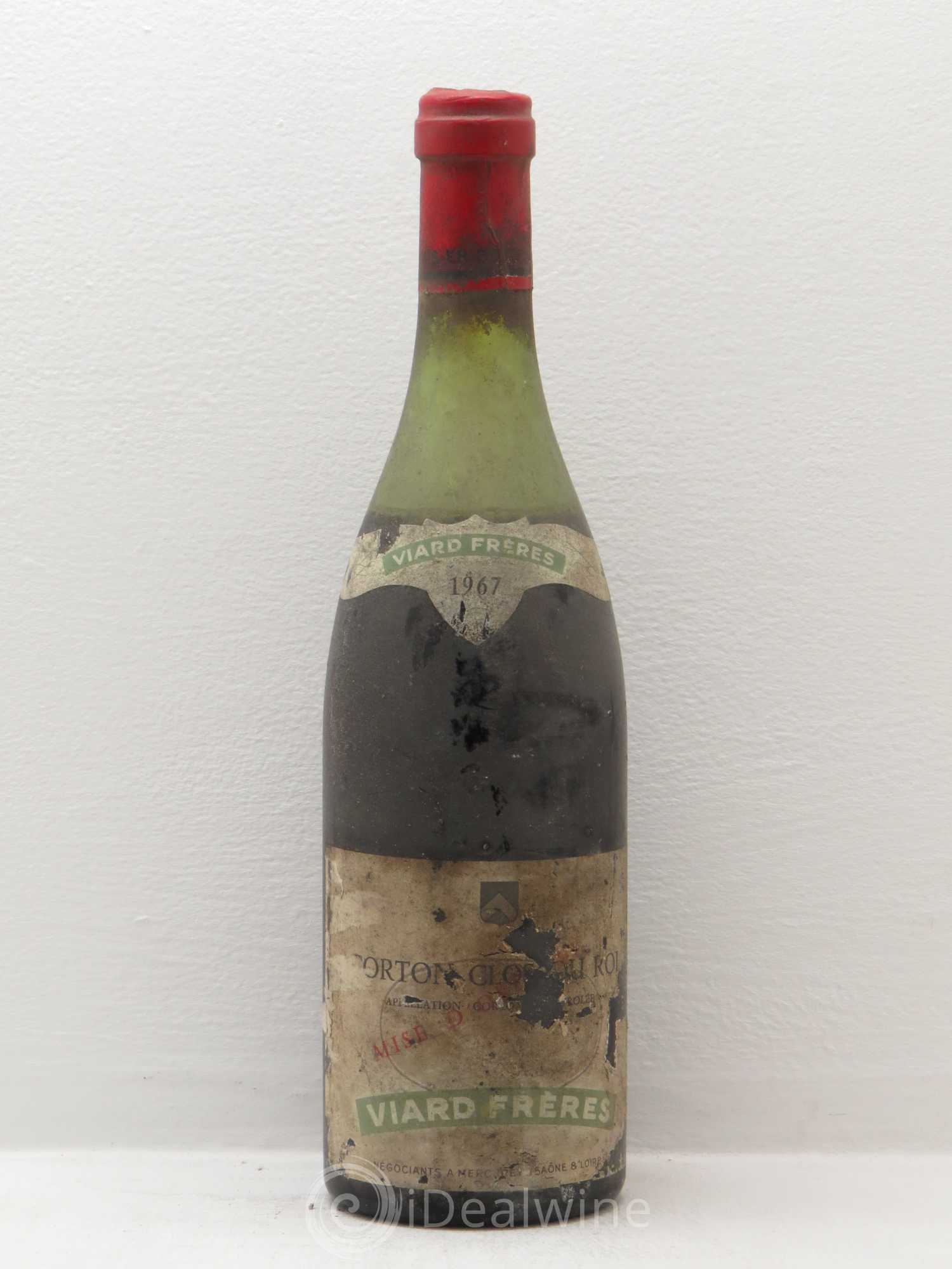 Corton Grand Cru Domaine Viard (sans prix de réserve) 1967 - Posten von 1 Flasche - 0