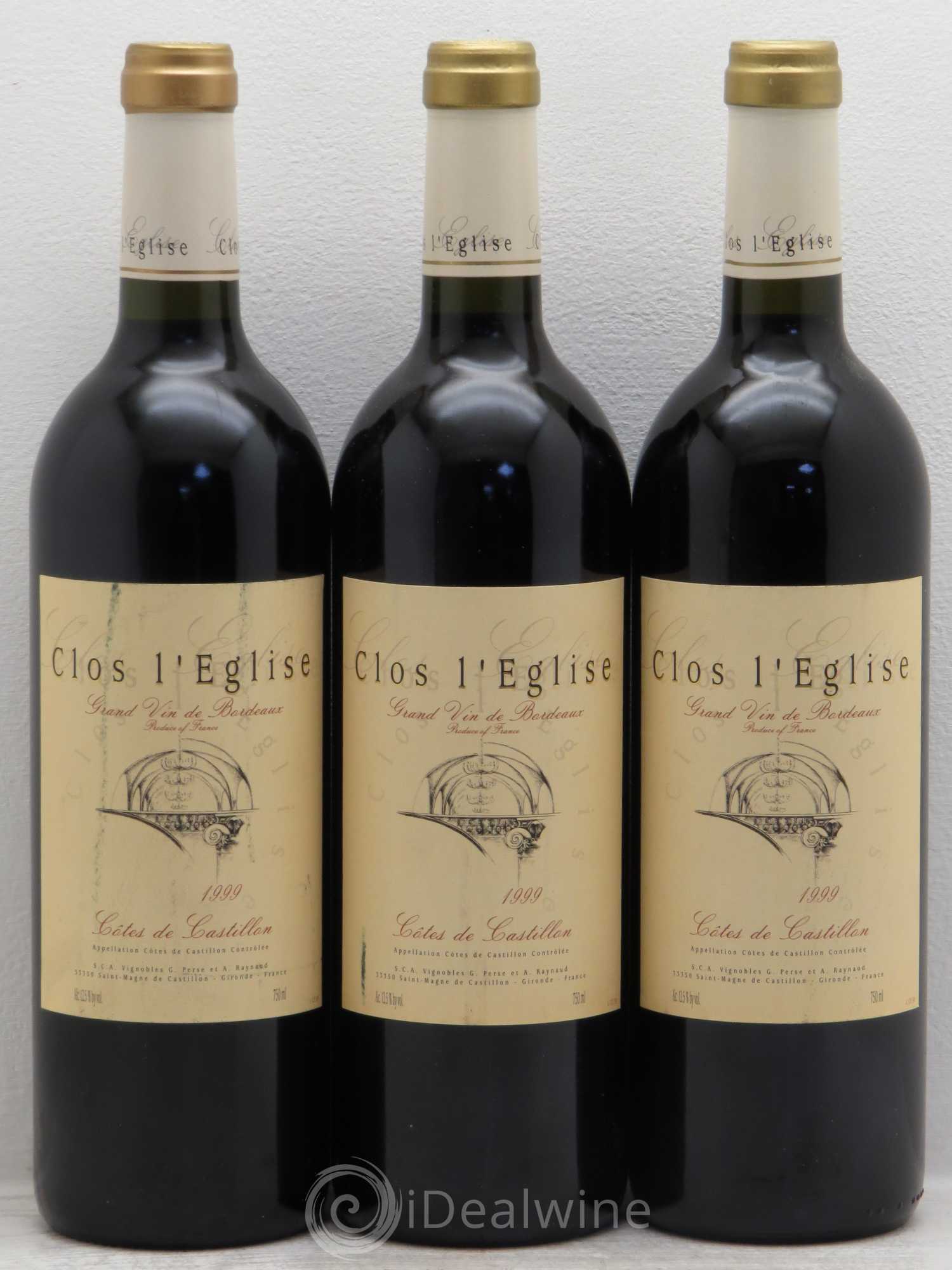 Clos l'Eglise 1999 - Lot de 3 bouteilles - 0
