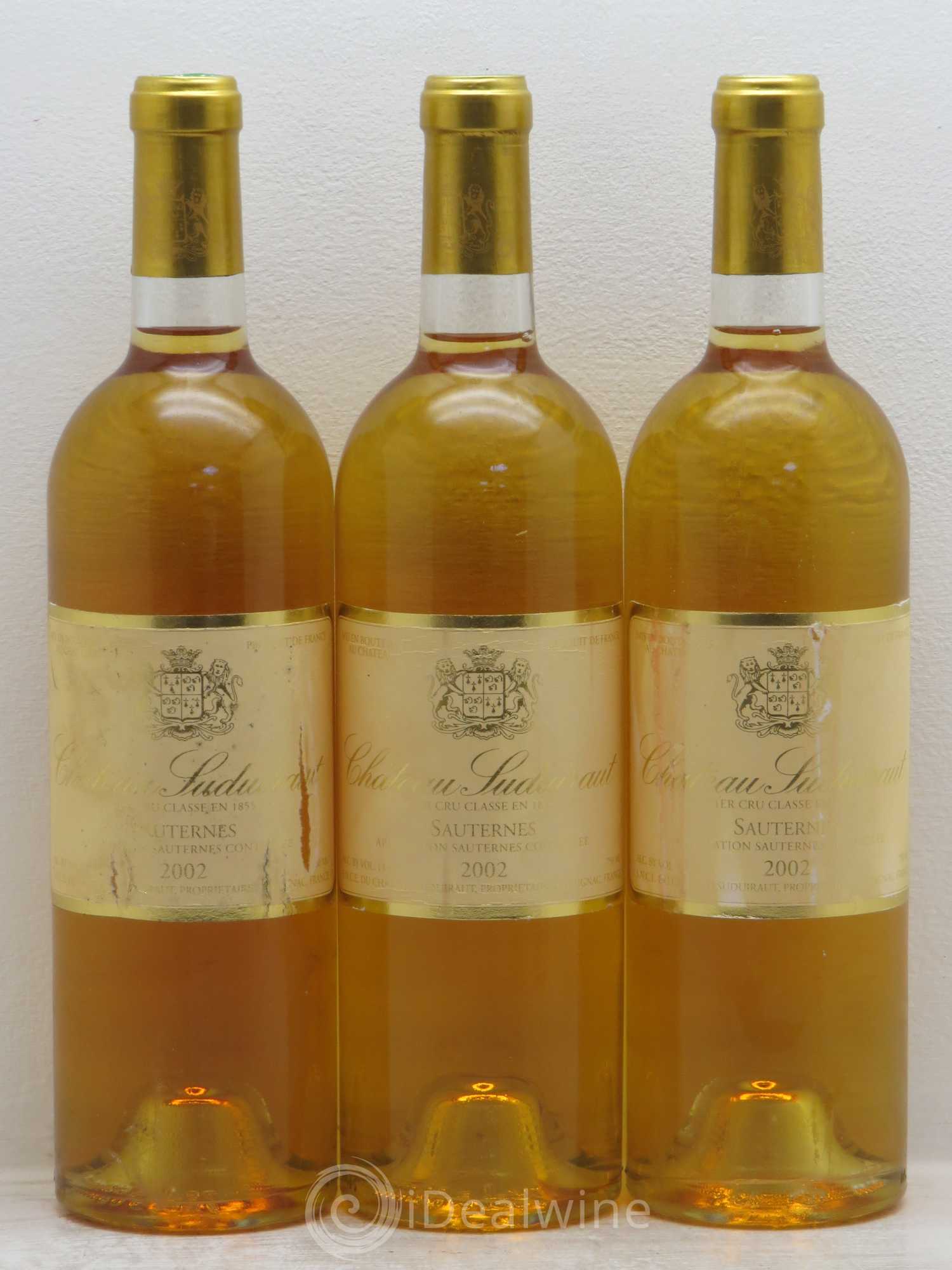 Château Suduiraut 1er Grand Cru Classé (senza prezzo di riserva) 2002 - Lotto di 3 bottiglie - 0