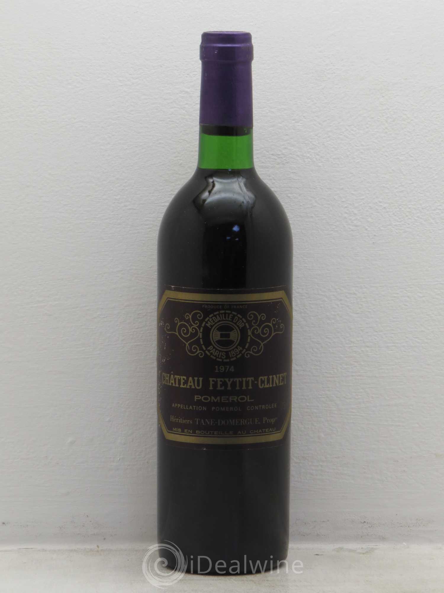 Château Feytit-Clinet (sans prix de réserve) 1974 - Lot de 1 bouteille - 0