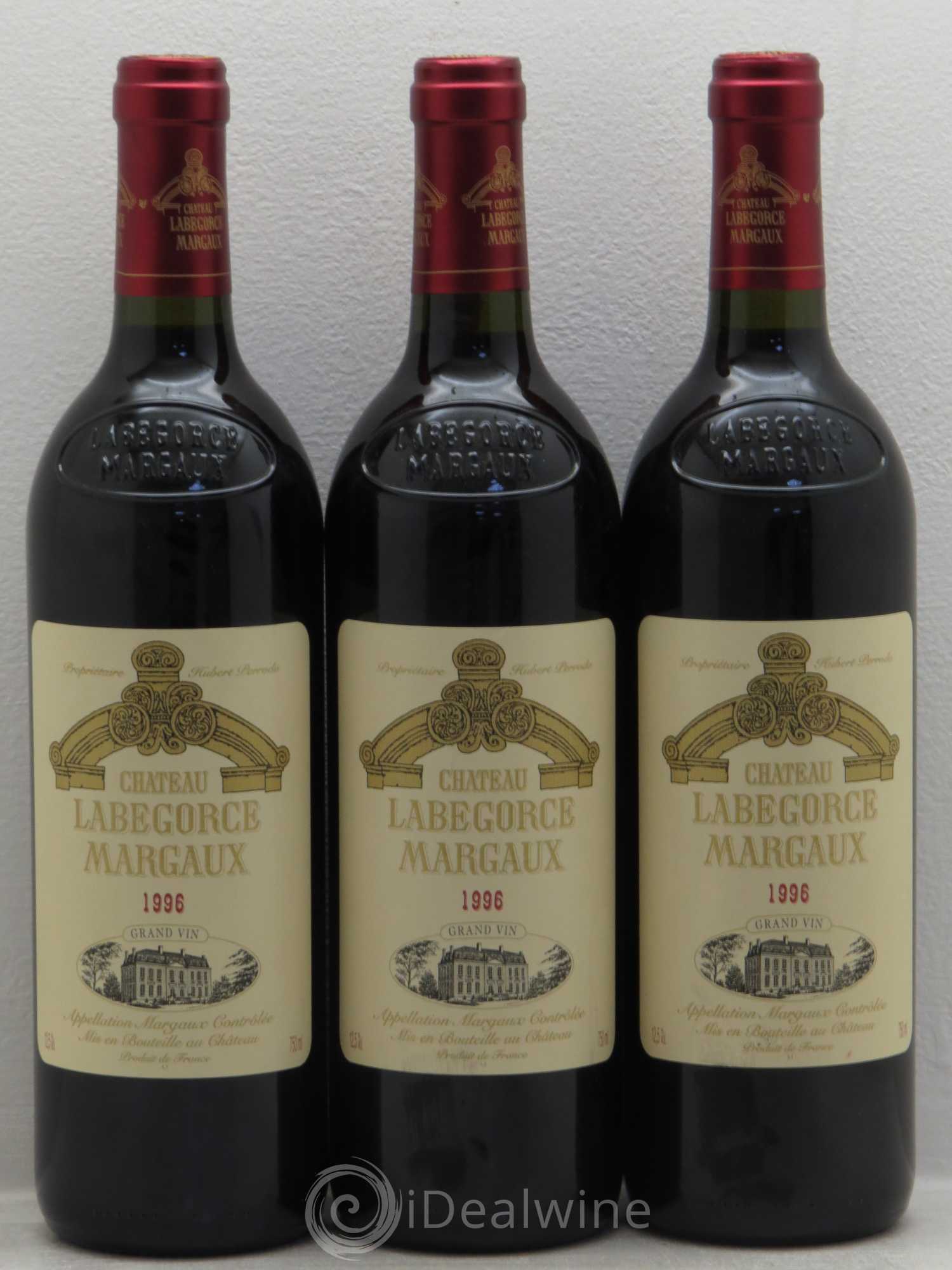 Château Labegorce Cru Bourgeois 1996 - Lot de 3 bouteilles - 0