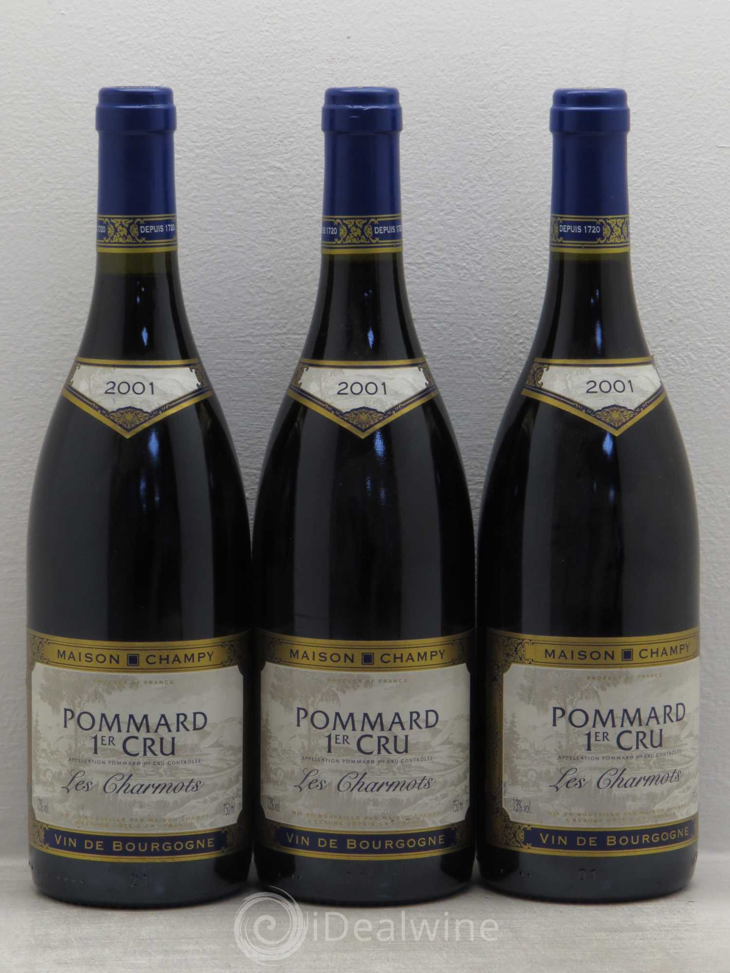Pommard 1er Cru (sans prix de réserve) 2001 - Lot de 3 bouteilles - 0
