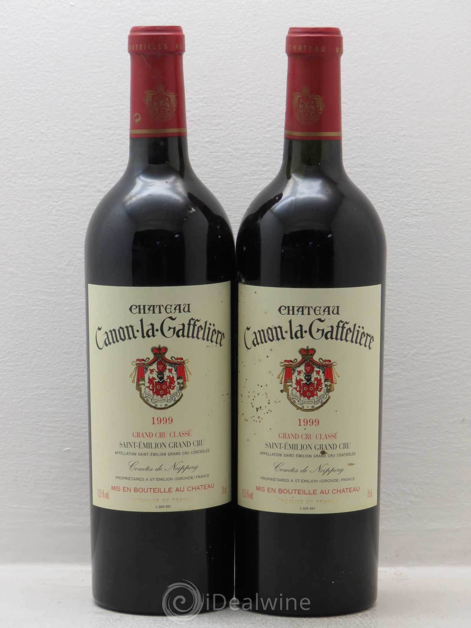 Château Canon la Gaffelière 1er Grand Cru Classé B (sans prix de réserve) 1999 - Lot de 2 bouteilles - 0