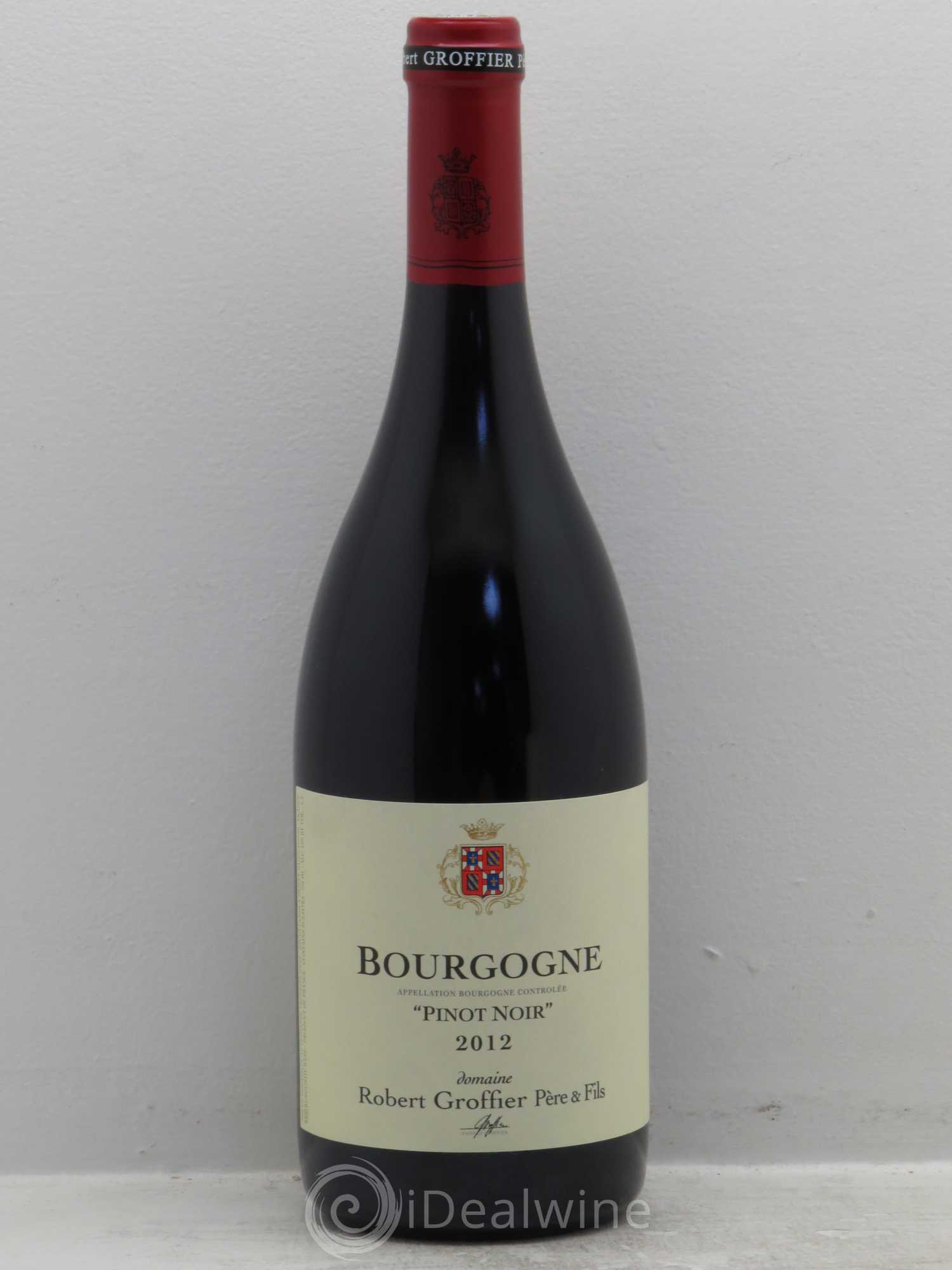 Bourgogne Pinot Noir-Domaine Groffier 2012 - Posten von 1 Flasche - 0
