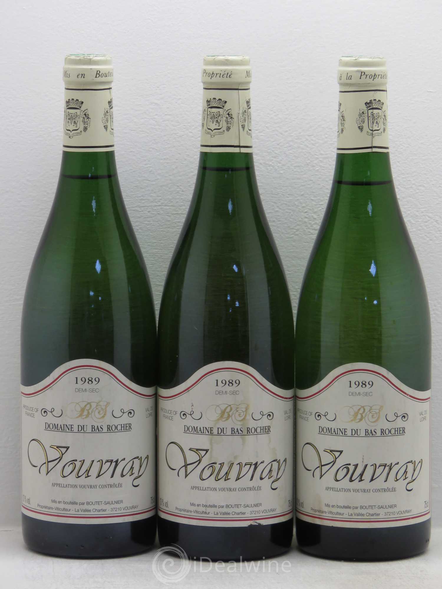 Vouvray (senza prezzo di riserva) 1989 - Lotto di 3 bottiglie - 0