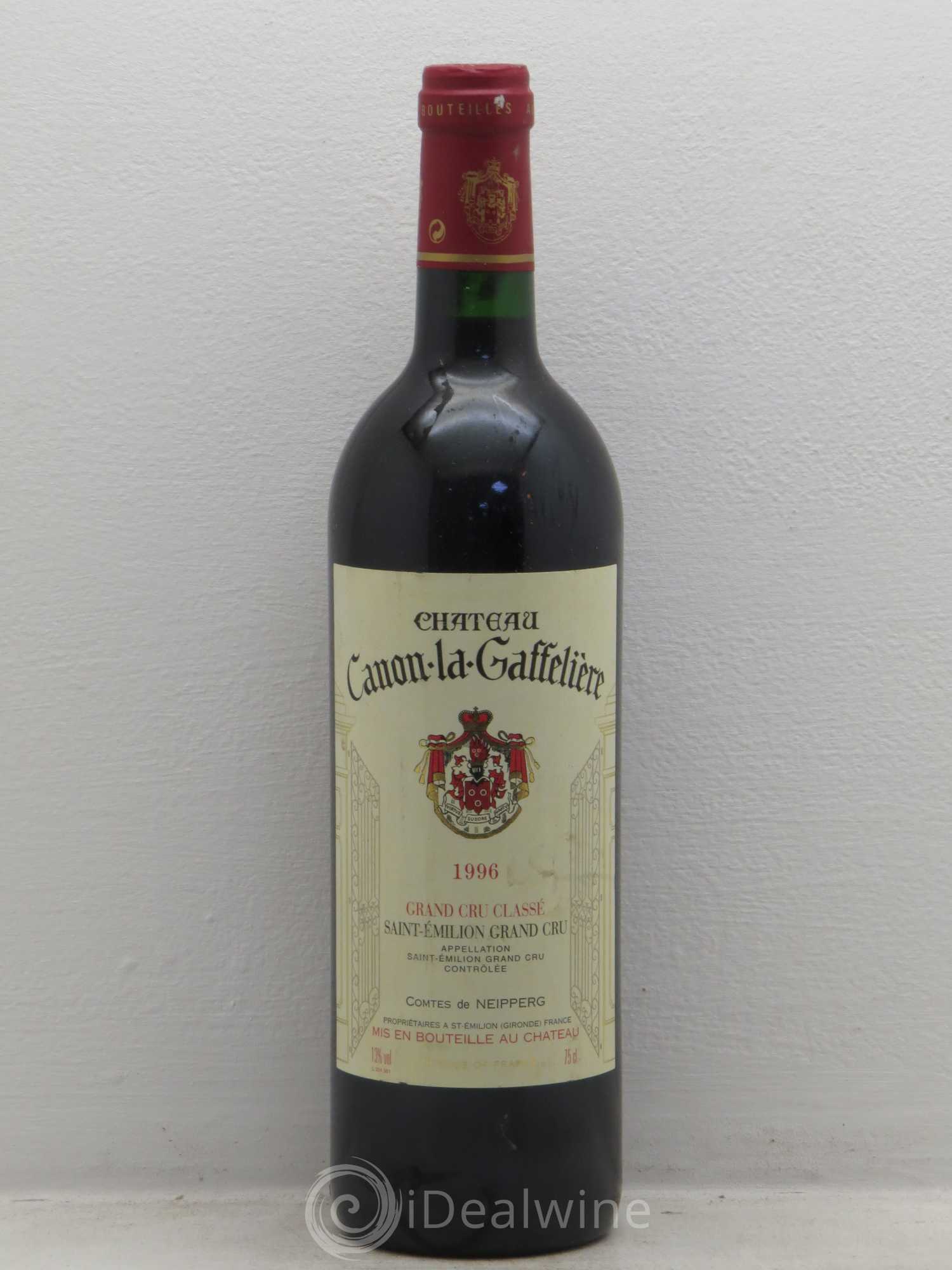 Château Canon la Gaffelière 1er Grand Cru Classé B 1996 - Lot de 1 bouteille - 0