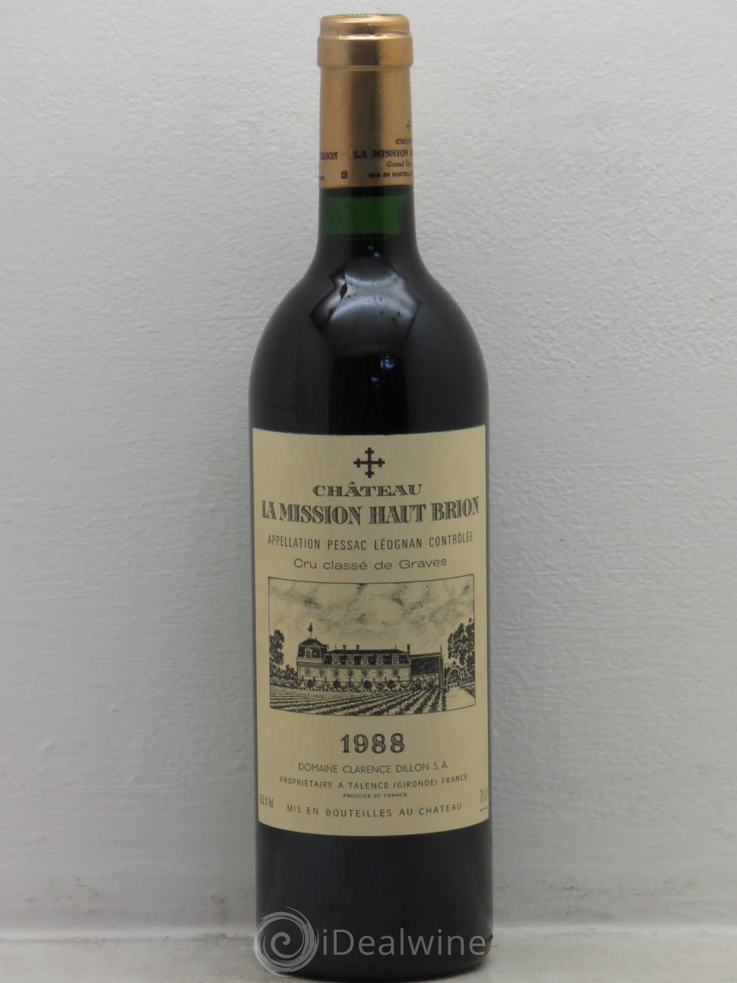 Château la Mission Haut-Brion Cru Classé de Graves 1988 - Lot de 1 bouteille - 0
