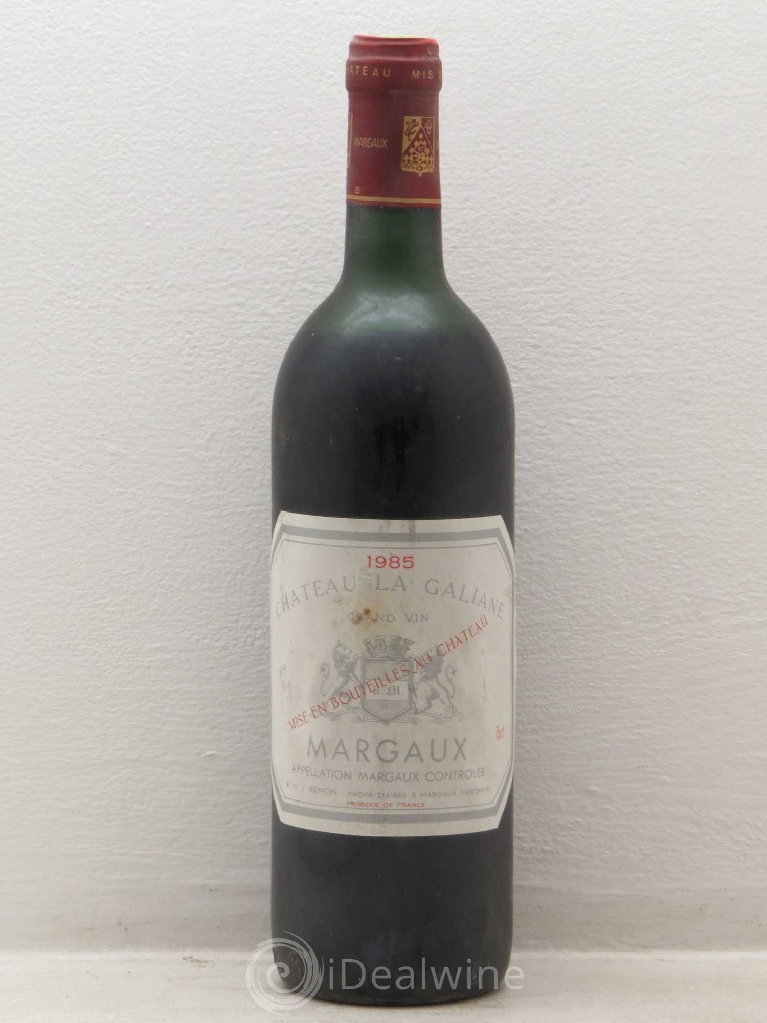 Bordeaux Chateau La Galiane Margaux (sans prix de réserve) 1985 - Posten von 1 Flasche - 0