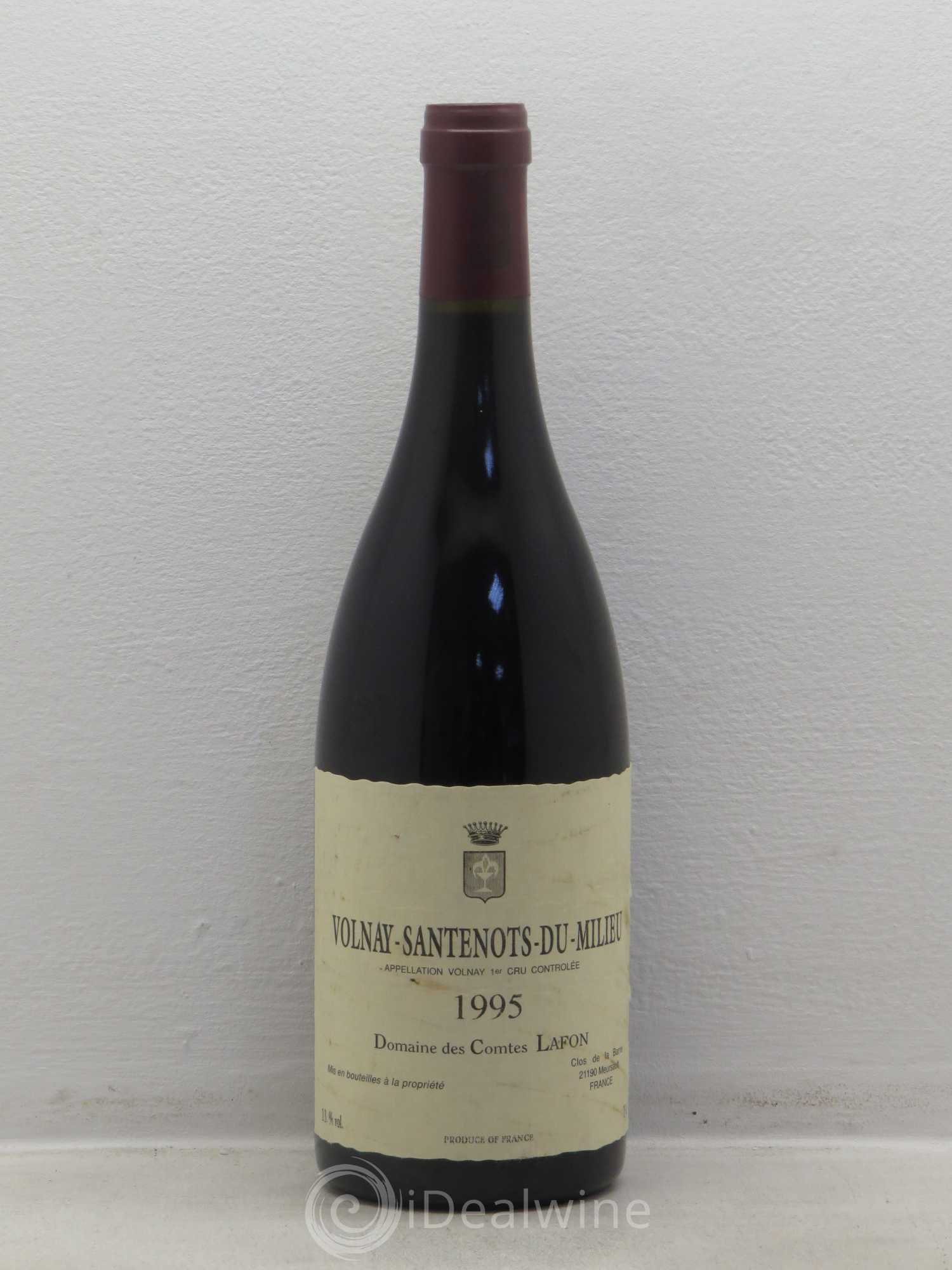 Volnay 1er Cru Santenots du Milieu Comtes Lafon (Domaine des) 1995 - Lot de 1 bouteille - 0
