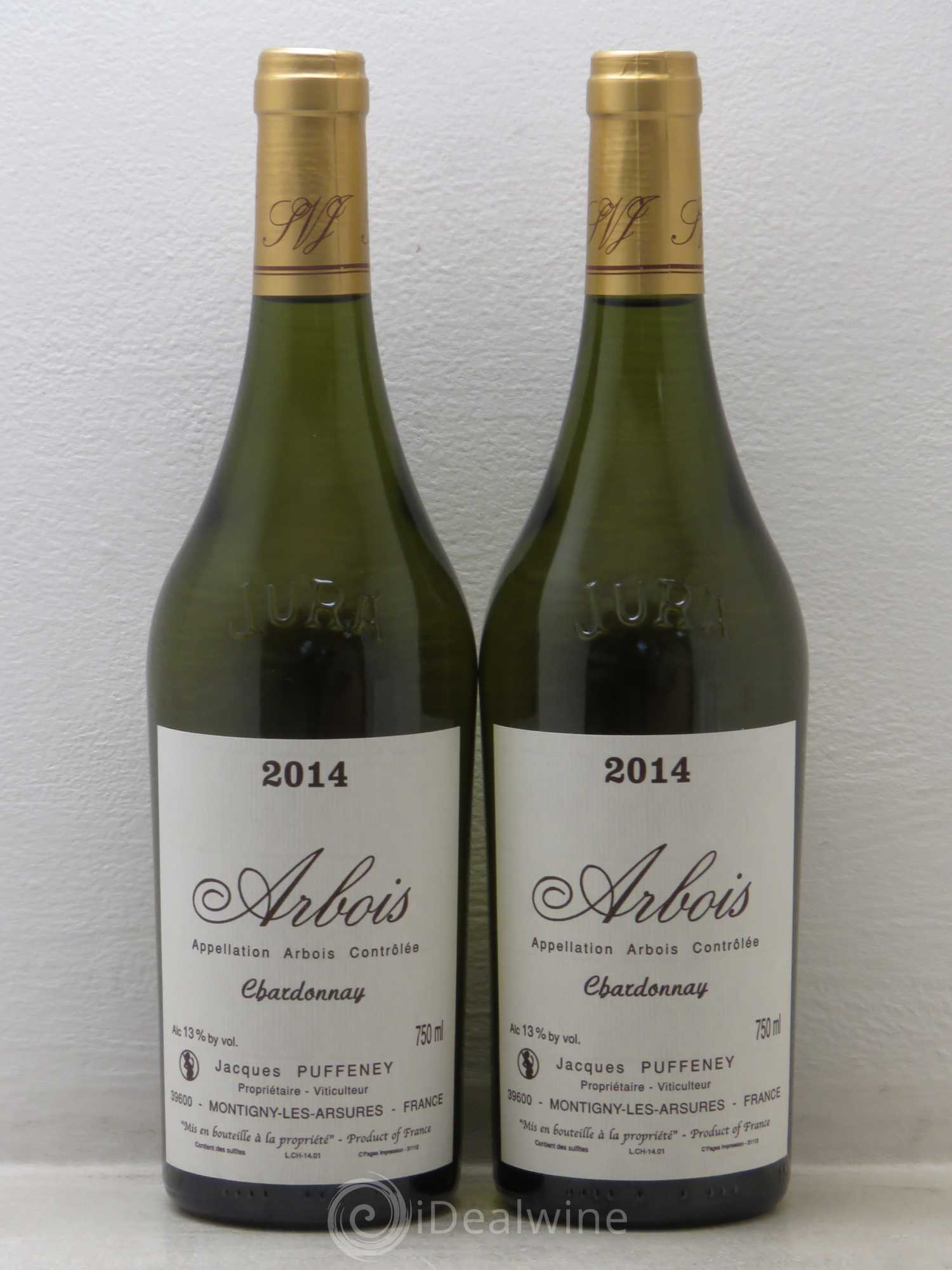 Arbois Chardonnay - Puffeney 2014 - Posten von 2 Flaschen - 0