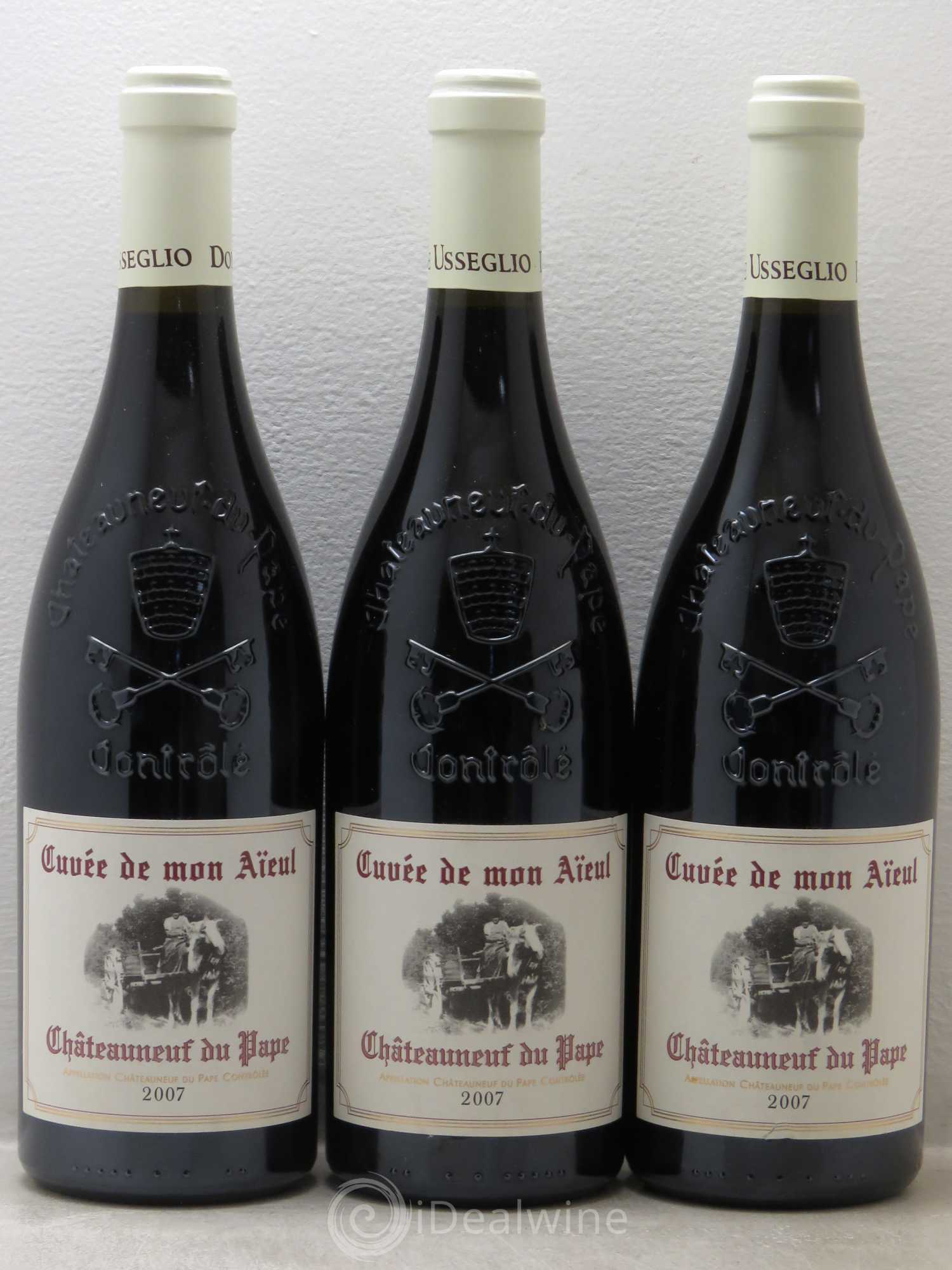 Châteauneuf-du-Pape Cuvée de mon Aïeul Pierre Usseglio & Fils 2007 - Lot de 3 bouteilles - 0